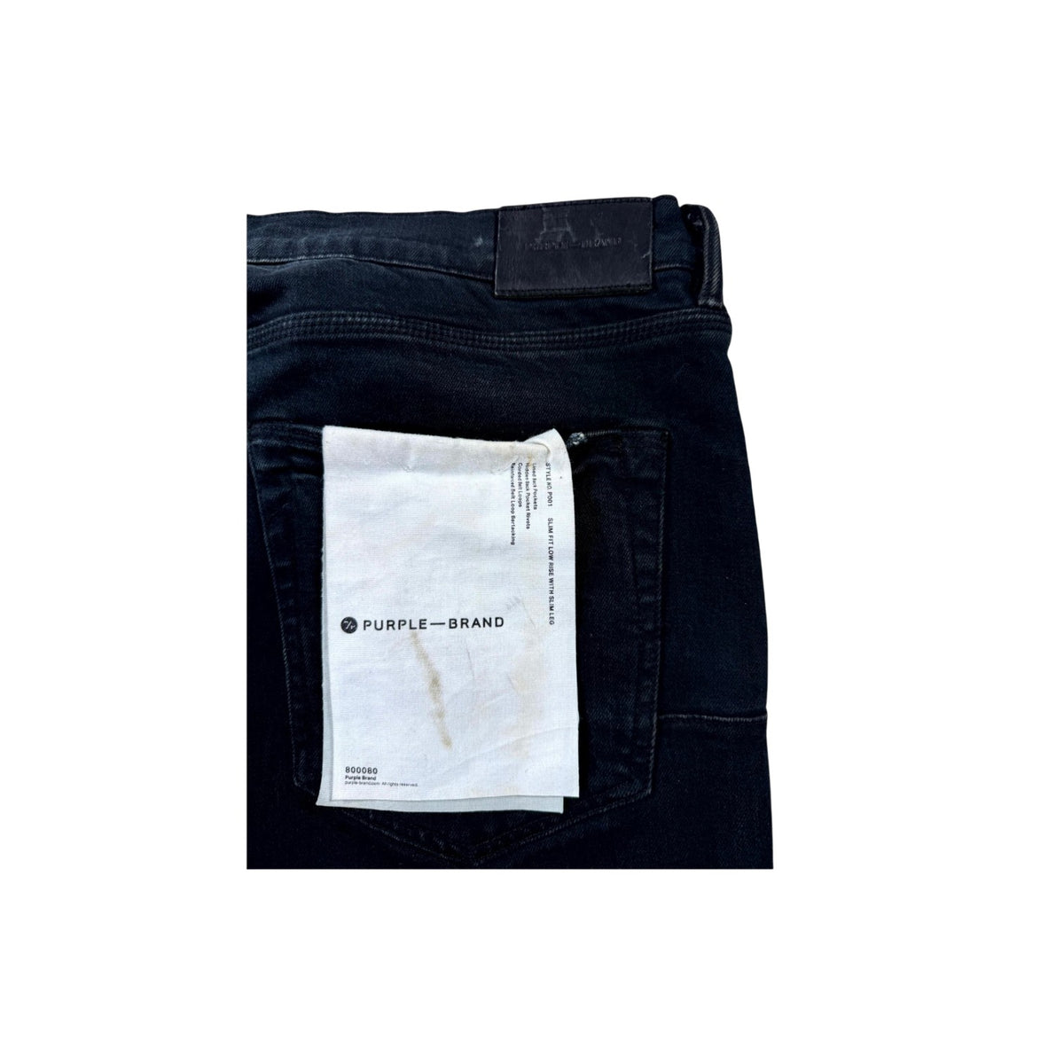 Purple Brand Ripped P001 Black Wash Jeans