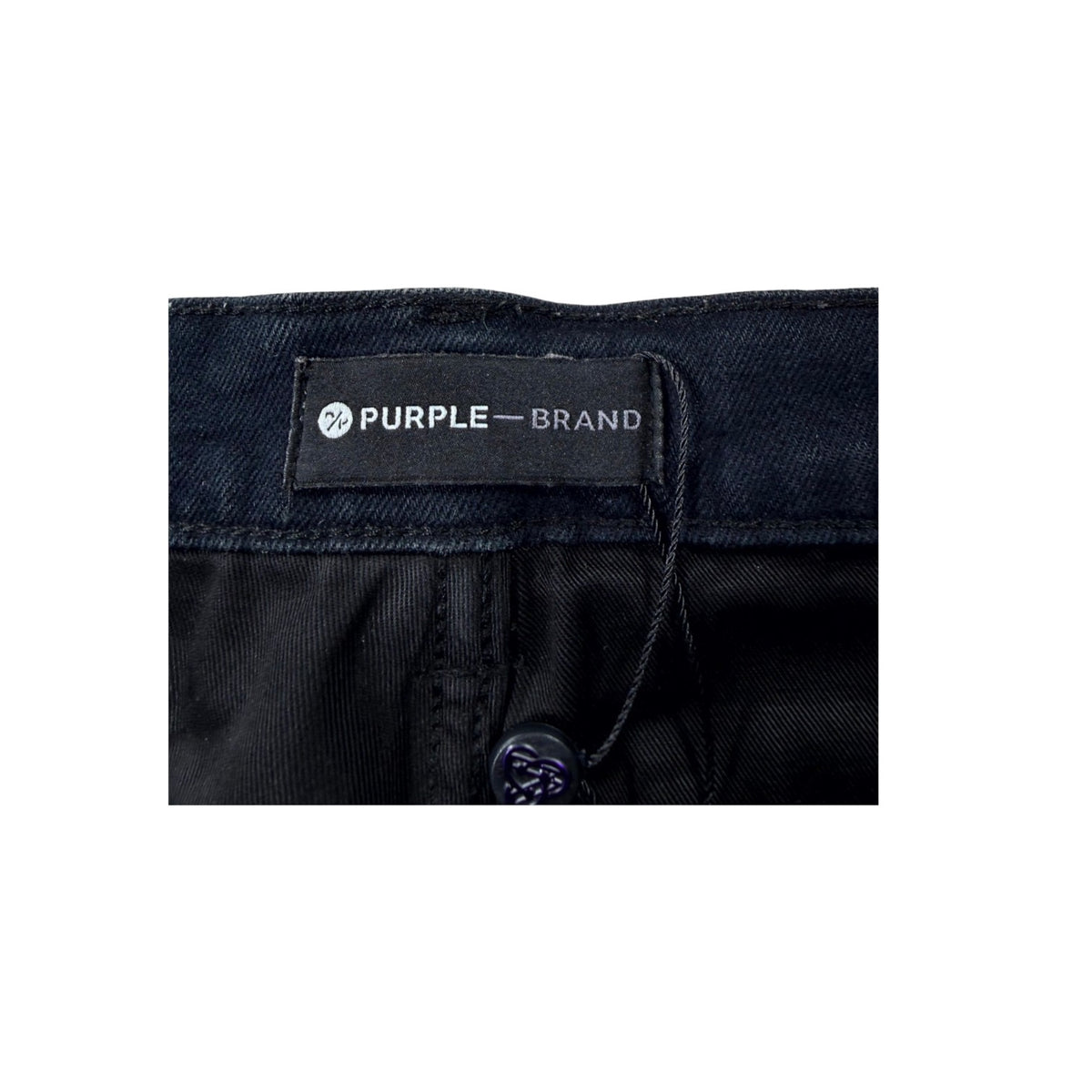 Purple Brand Ripped P001 Black Wash Jeans