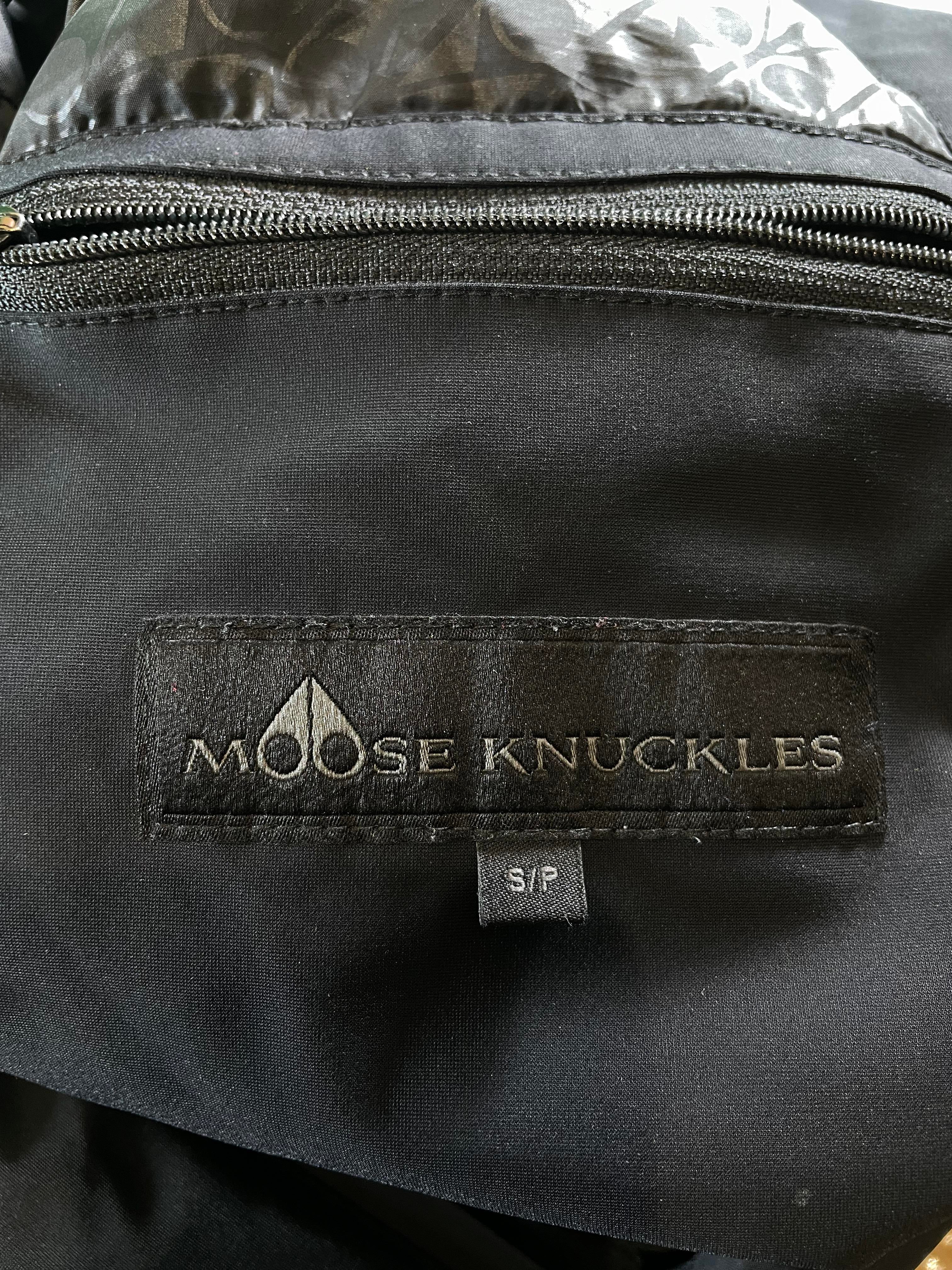 Moose Knuckles Black & White Puffer Jacket