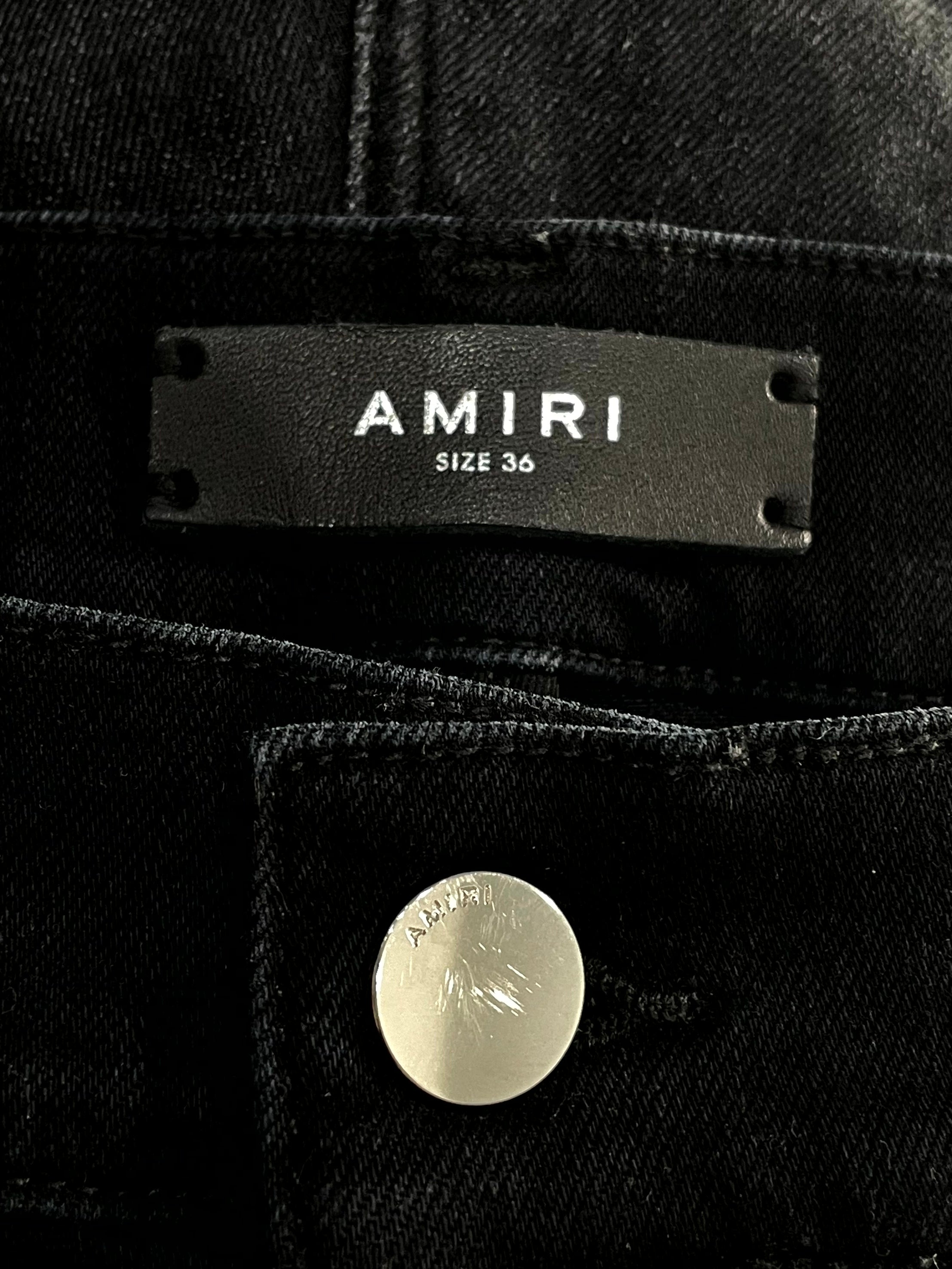 Amiri Slime MA Black & Green Jeans