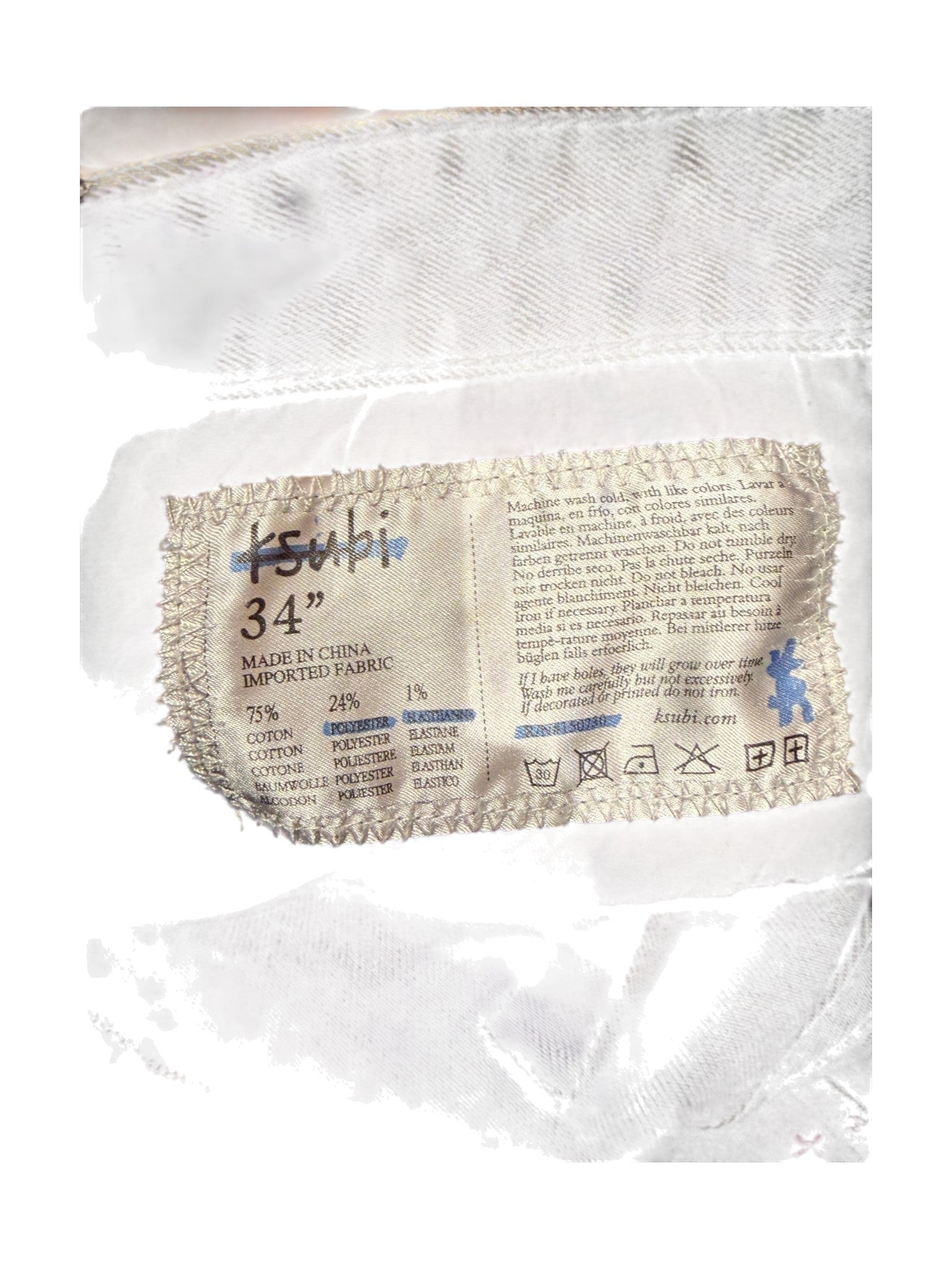 Ksubi Black Wash & Red Jeans