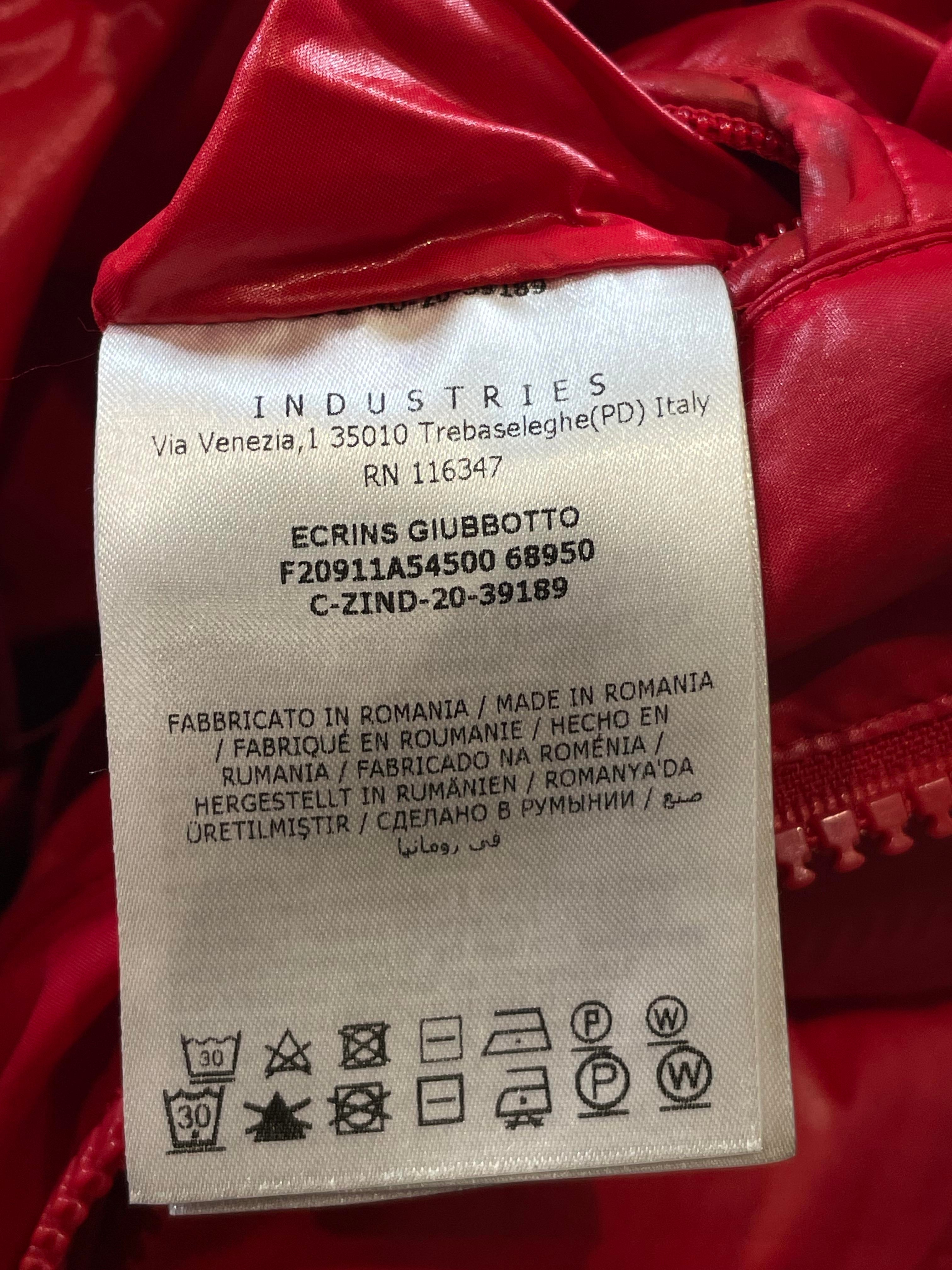 Moncler Ecrins Red Puffer Jacket