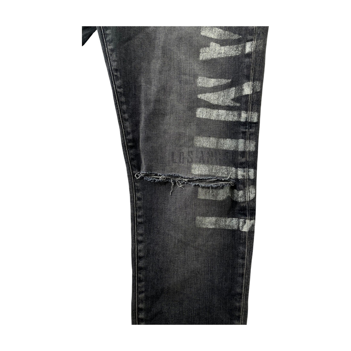 Amiri Stencil Grey Jeans