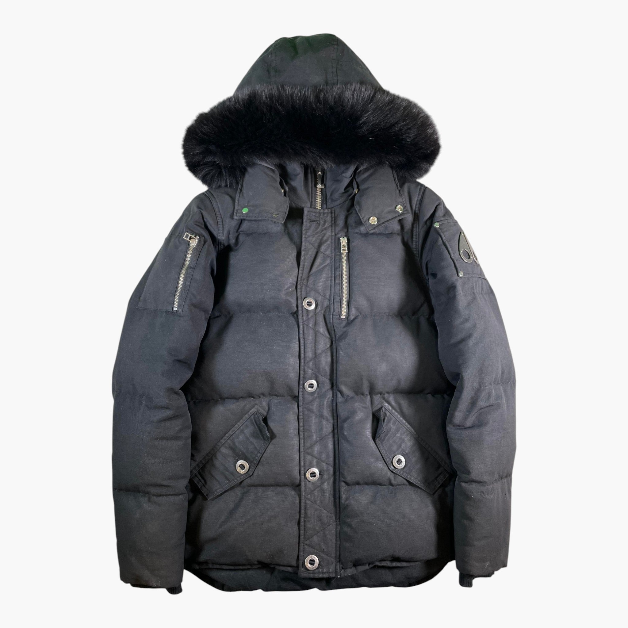 Moose Knuckles Fur 3Q Black Black Parka