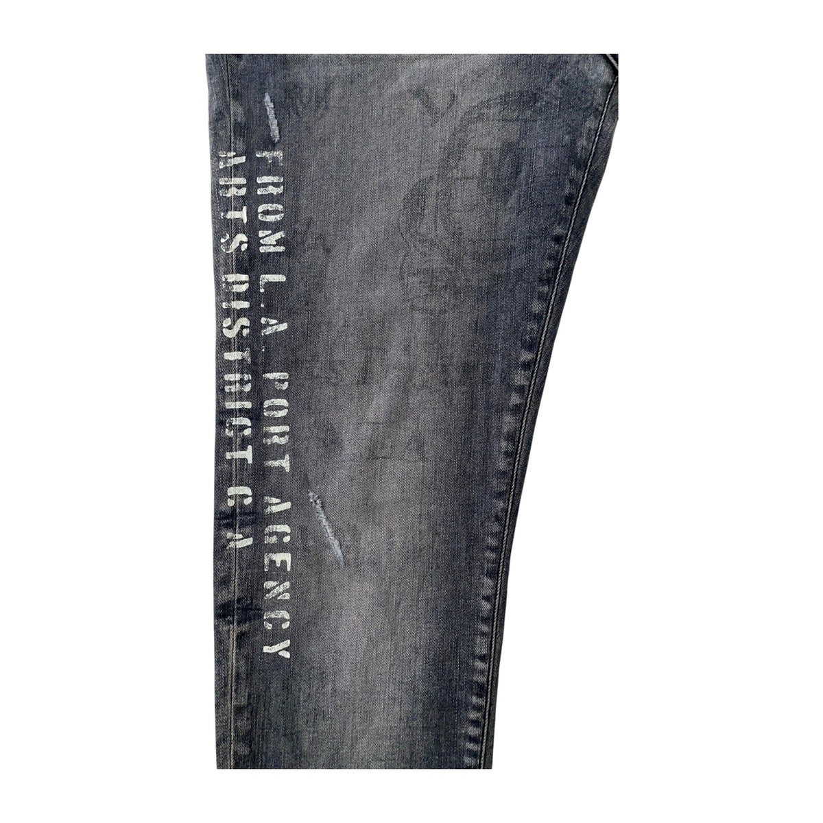 Amiri Stencil Grey Jeans