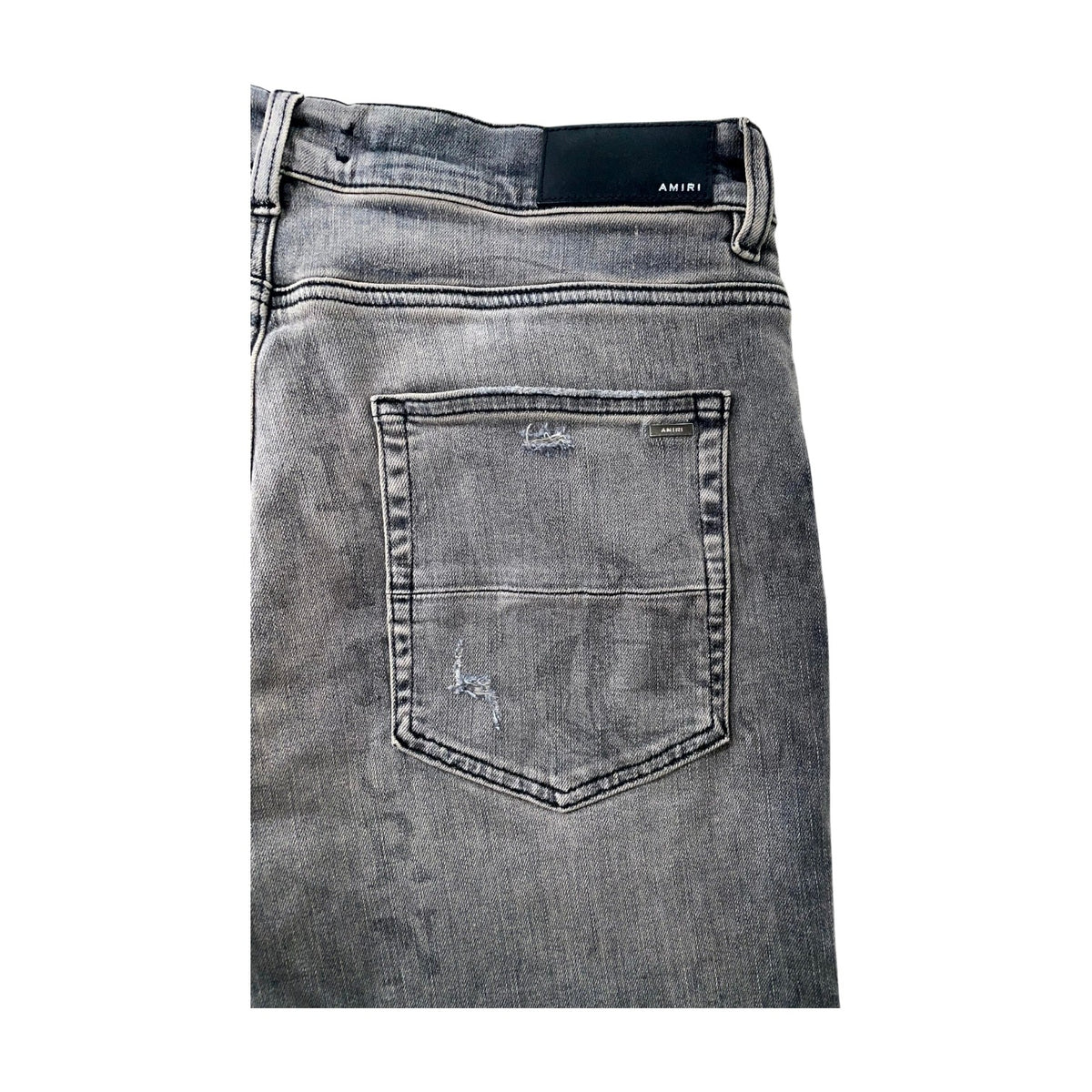 Amiri Stencil Grey Jeans
