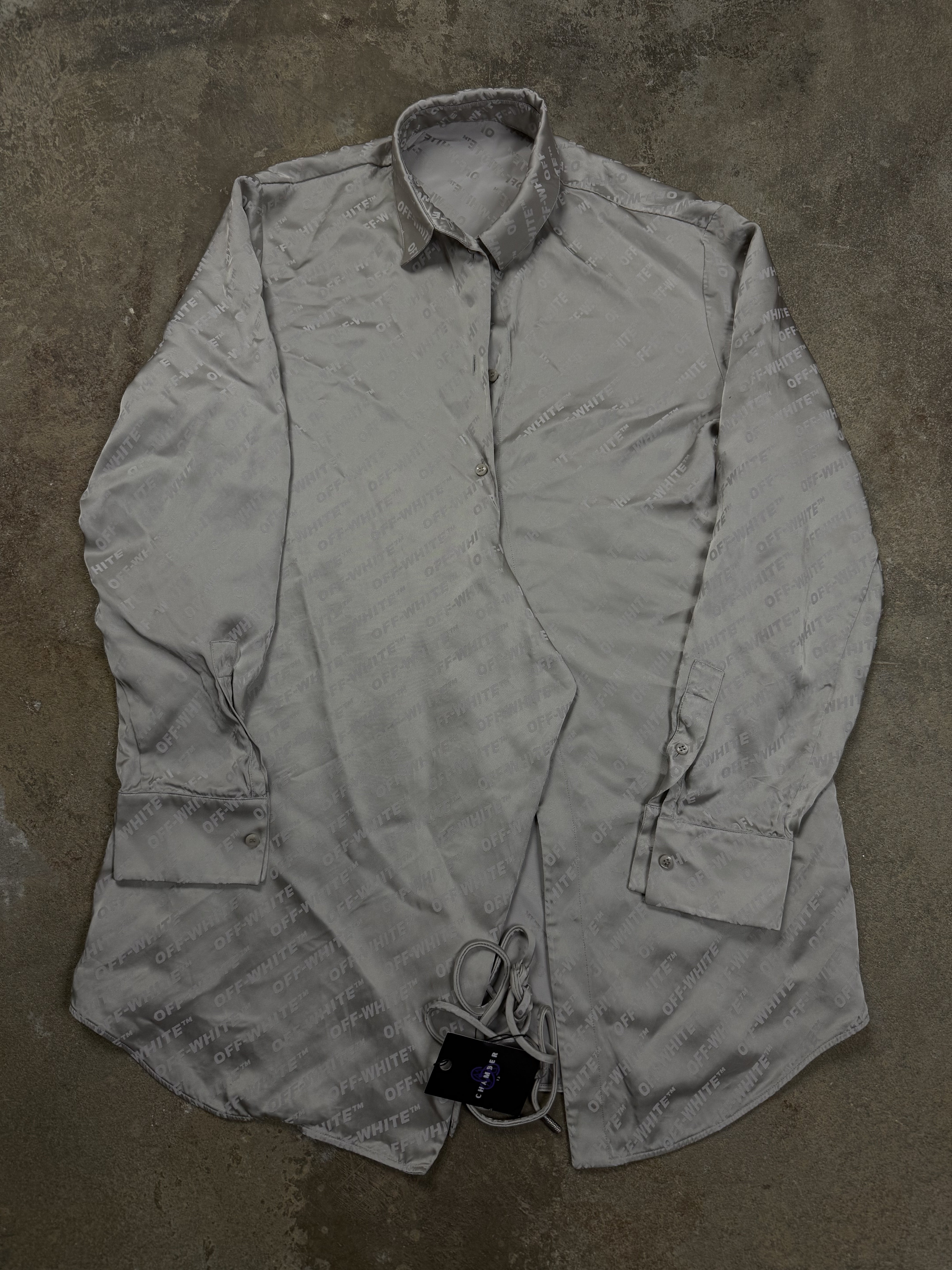 Off White Silk Cardigan Used OS