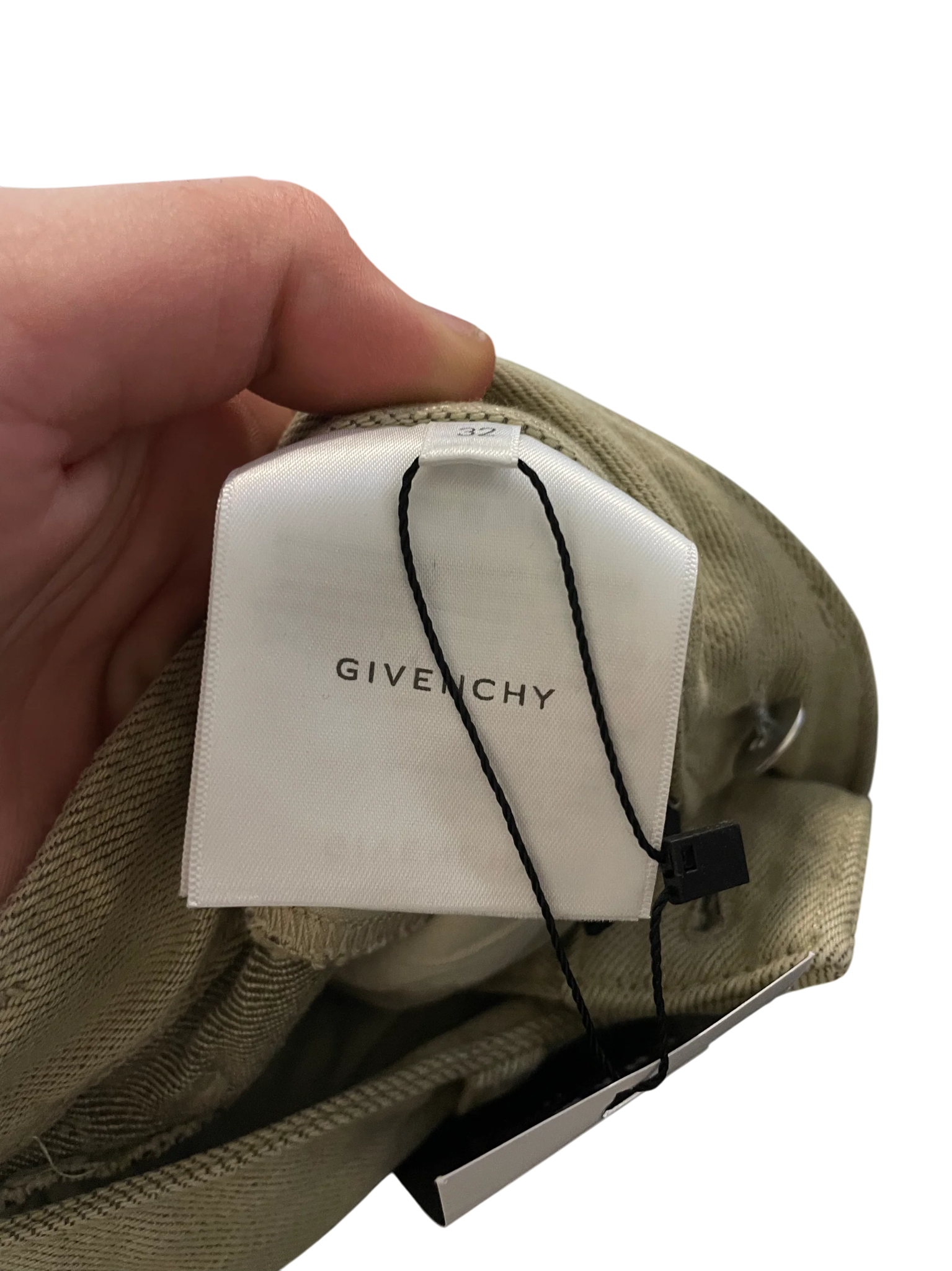 Givenchy Ribbed Olive Jeans