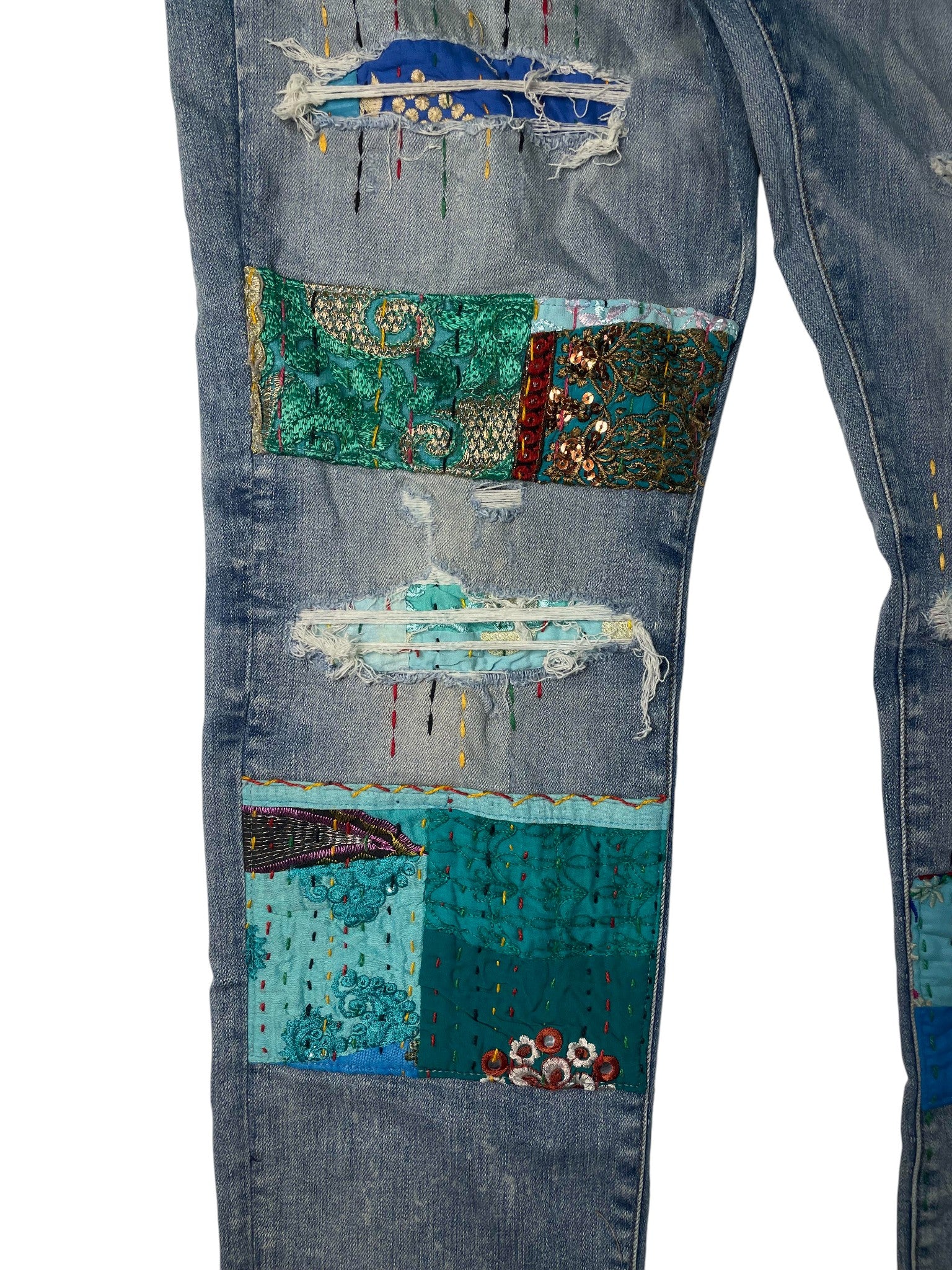 Amiri Quilted Art Patch Jeans