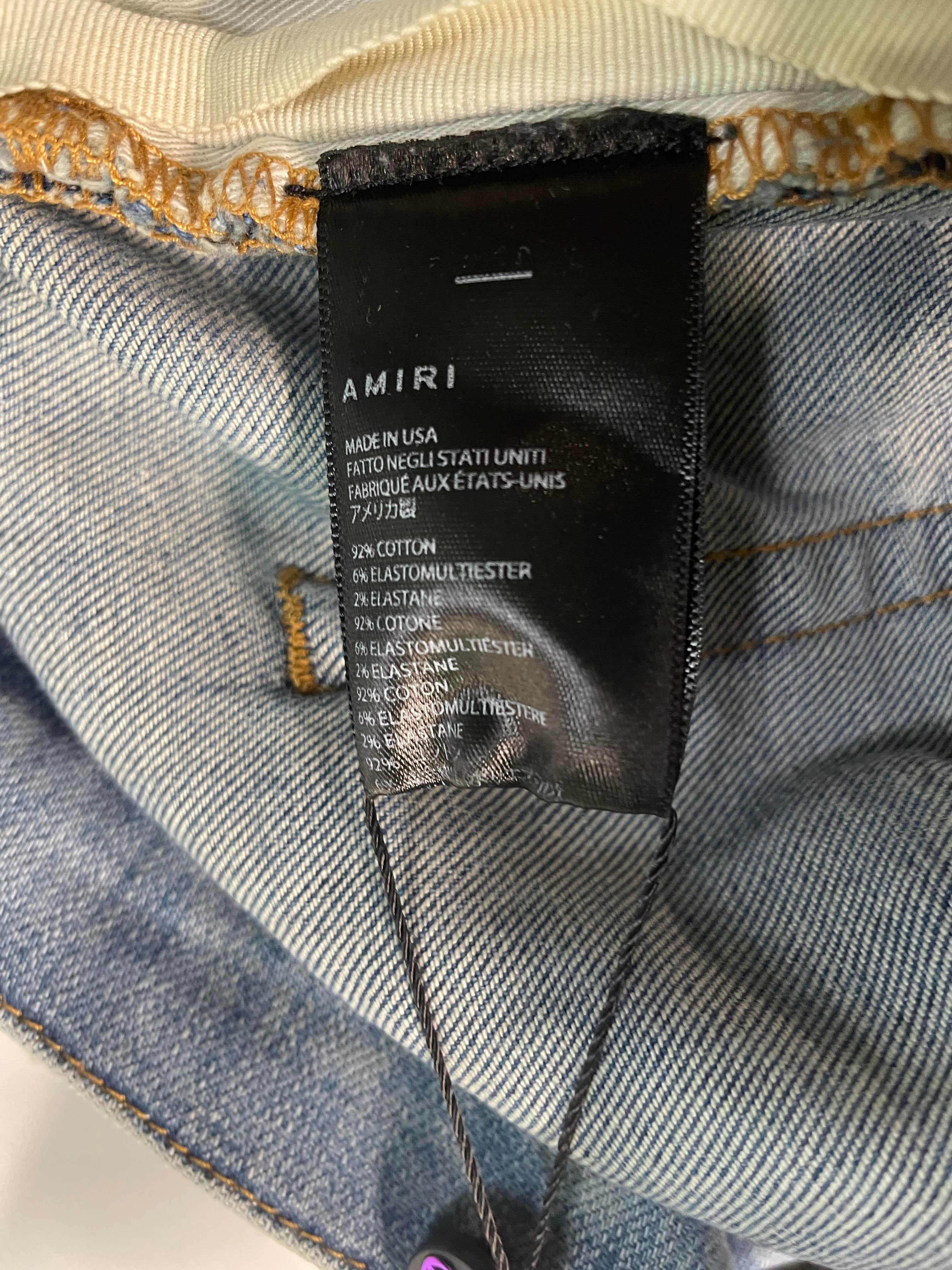 Amiri Quilted Art Patch Jeans