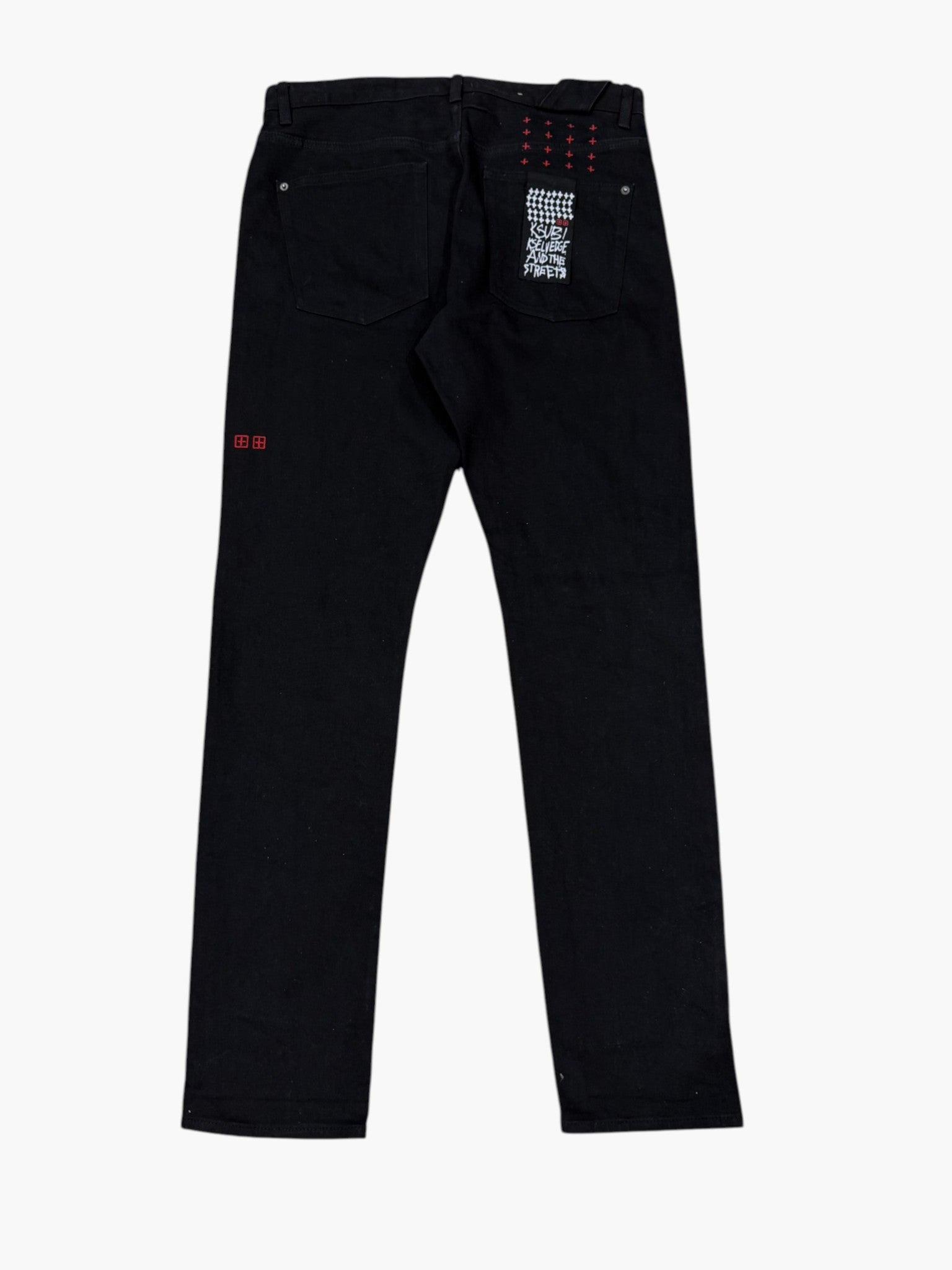 Ksubi Plain Black Jeans