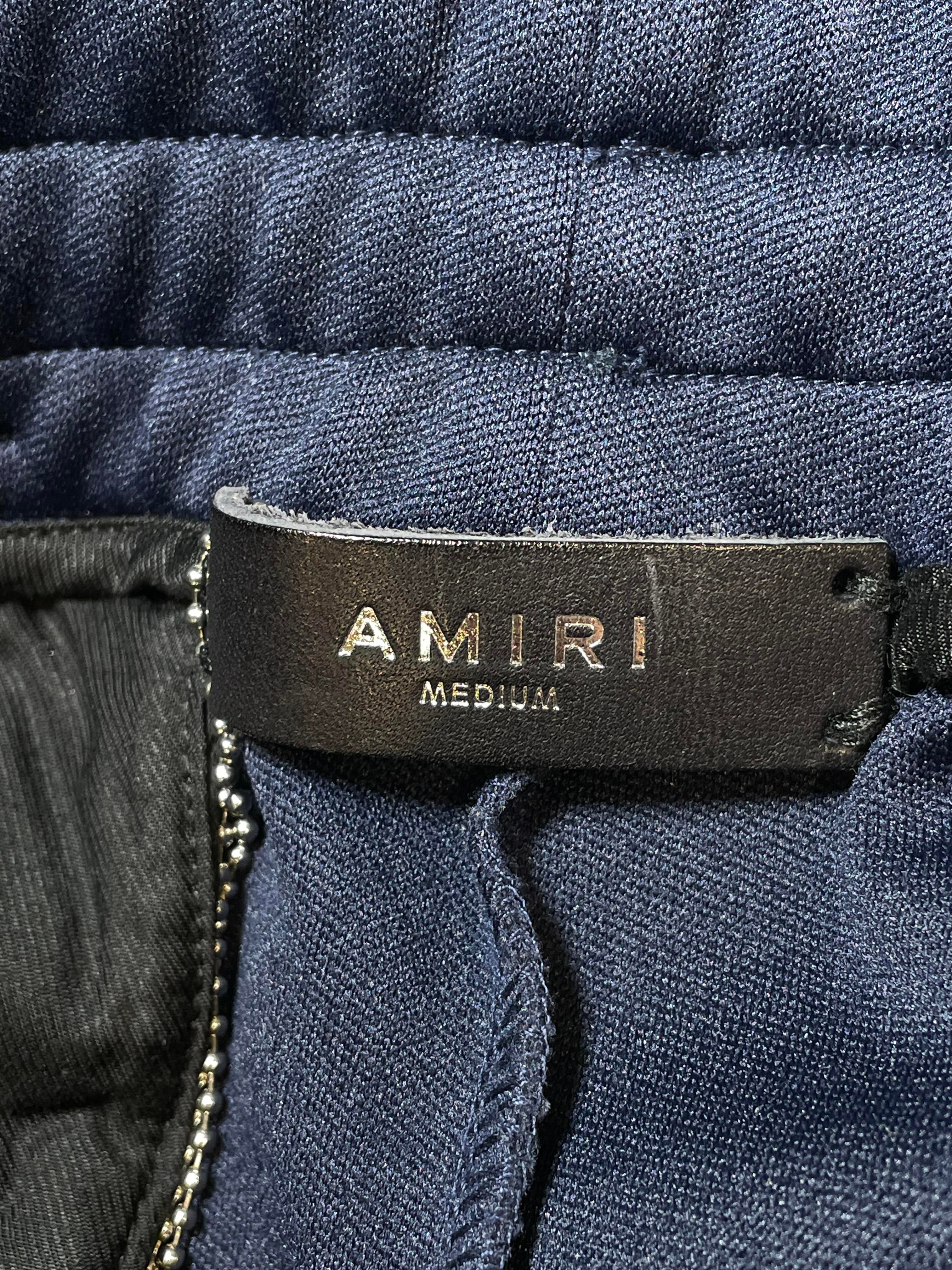 Amiri Striped Navy & White Track Pants