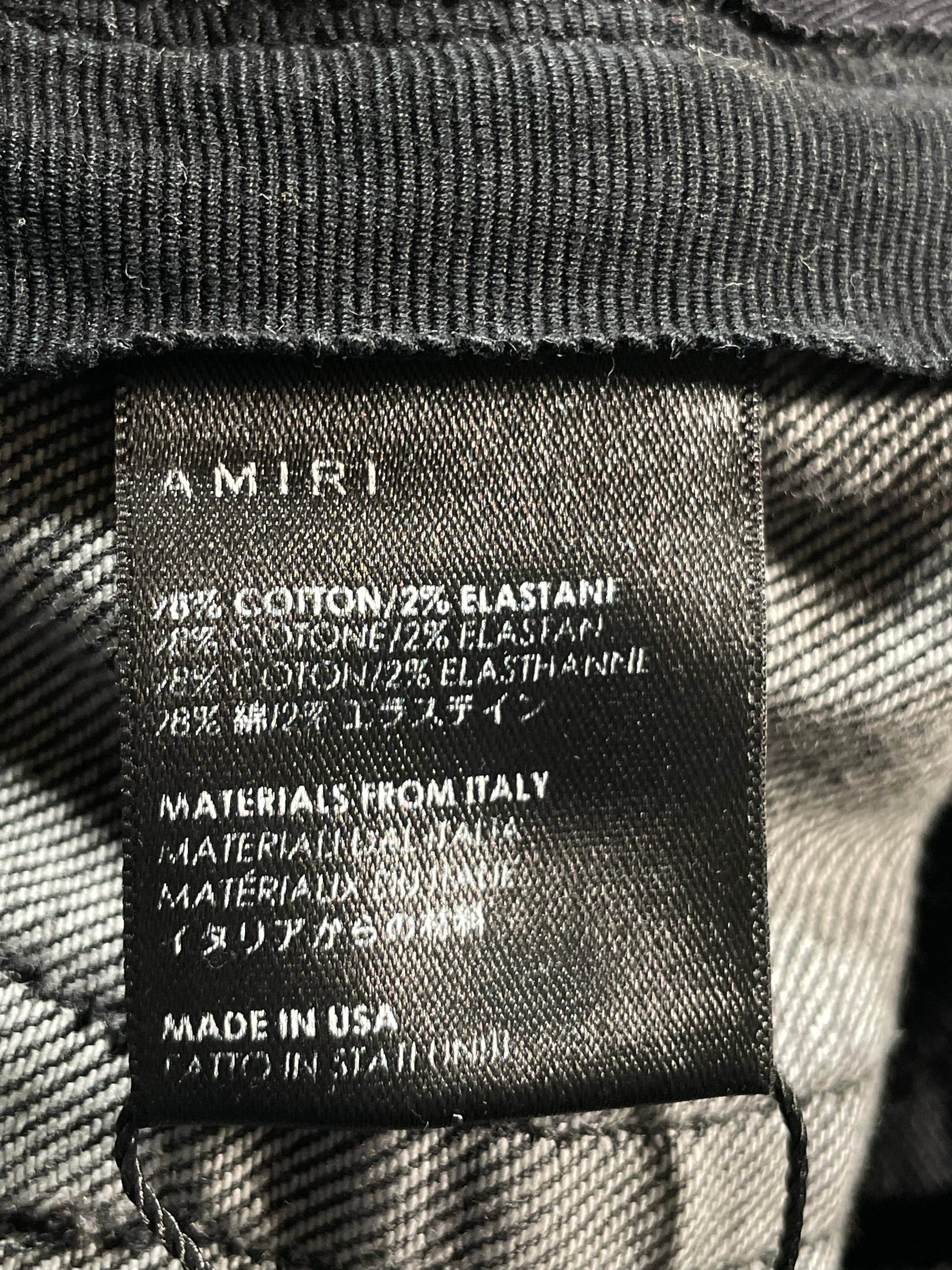 Amiri Paint Splatter Thrasher Black Jeans