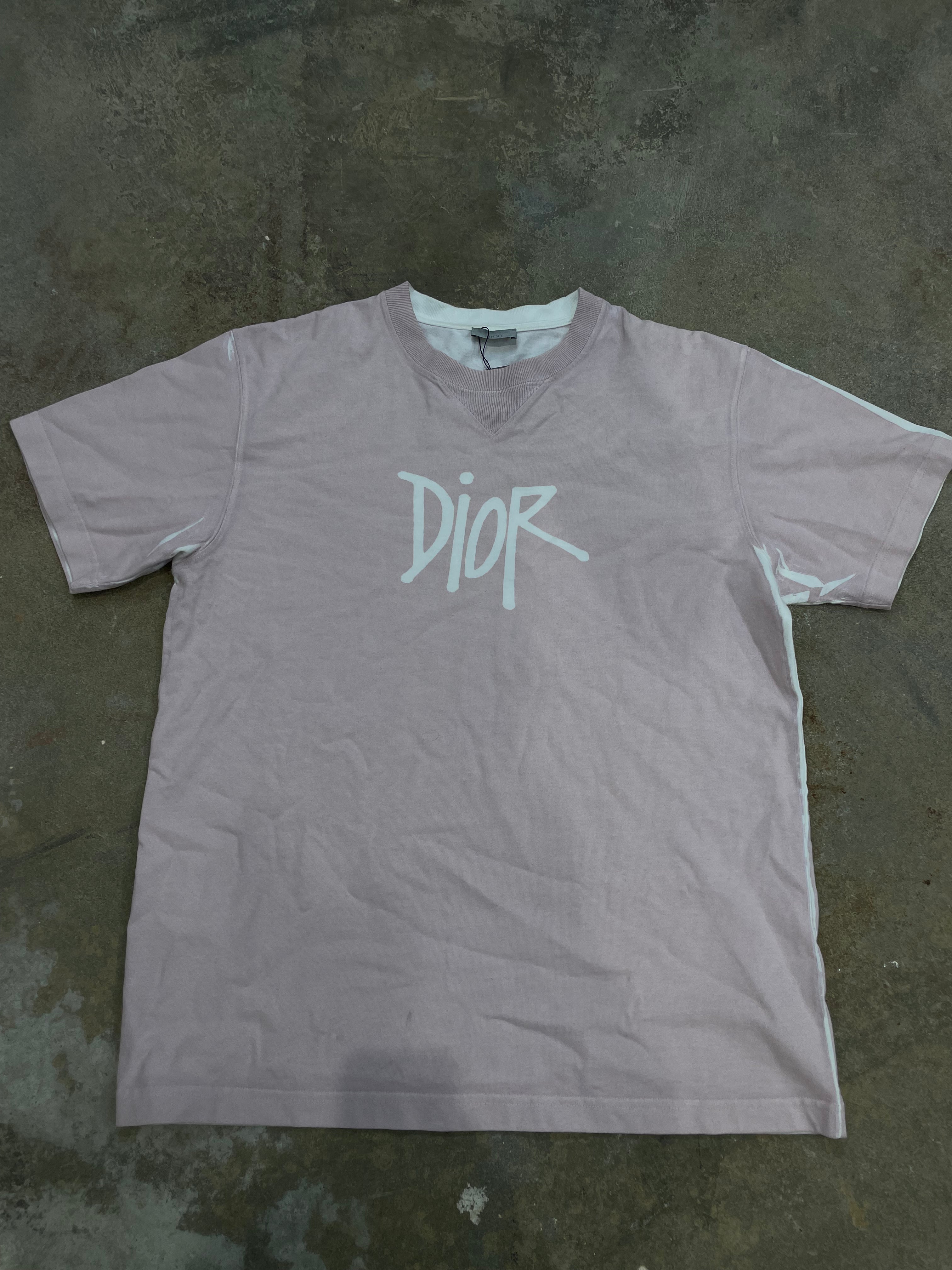 Dior Tee Pink Used Large