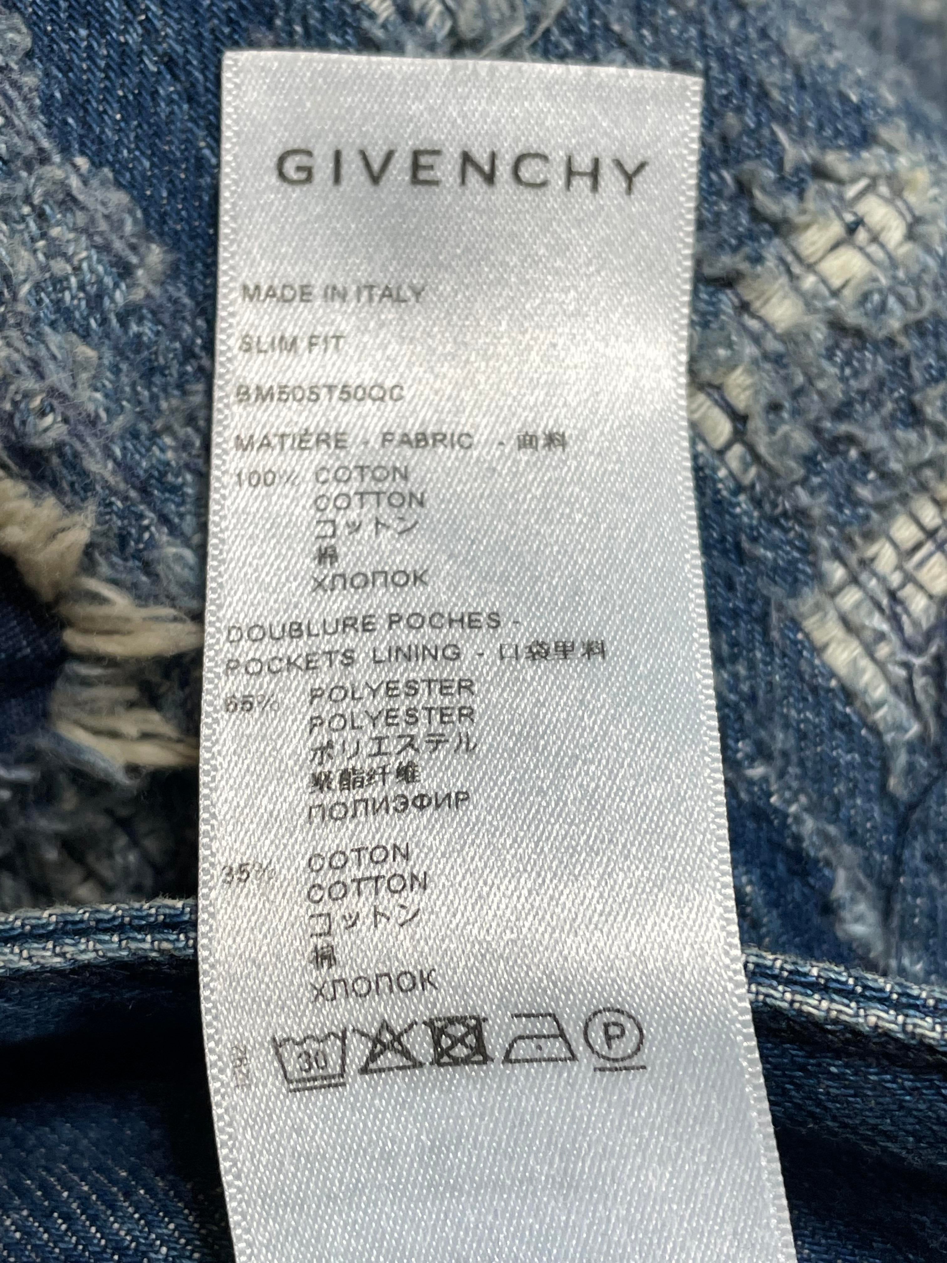 Givenchy Distressed Dark Wash Jeans