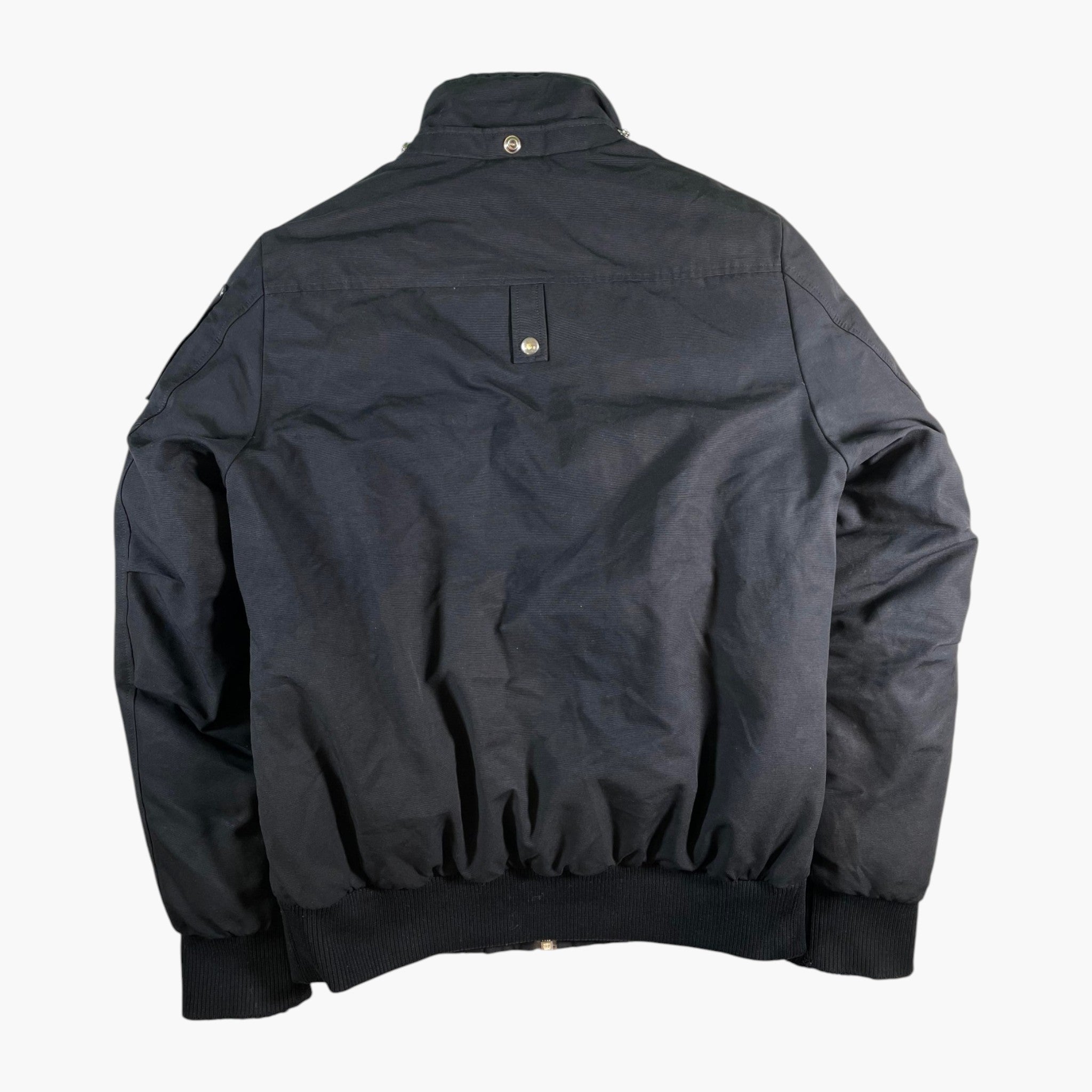 Moose Knuckles Black Bomber Jacket