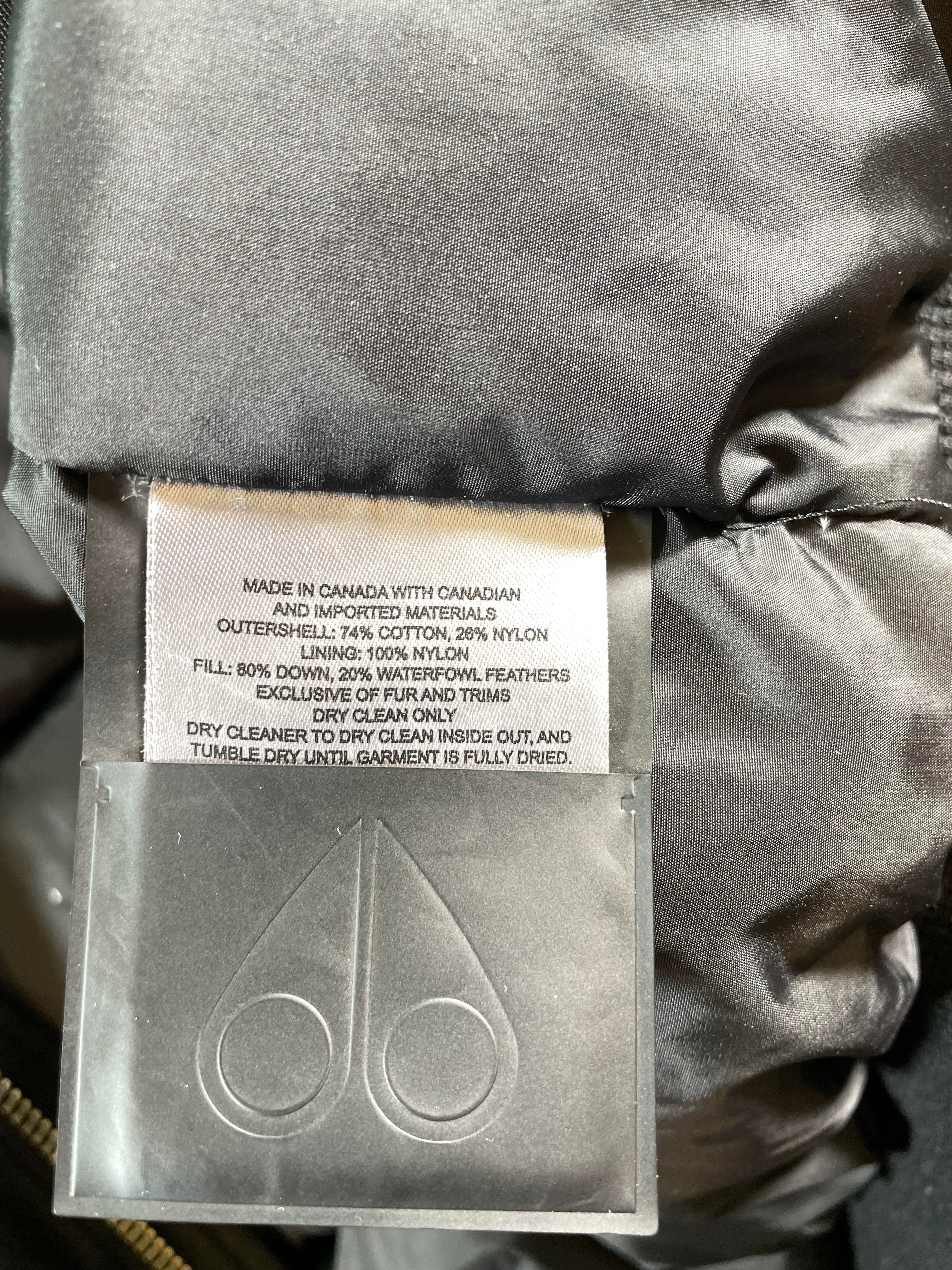 Moose Knuckles Black Bomber Jacket