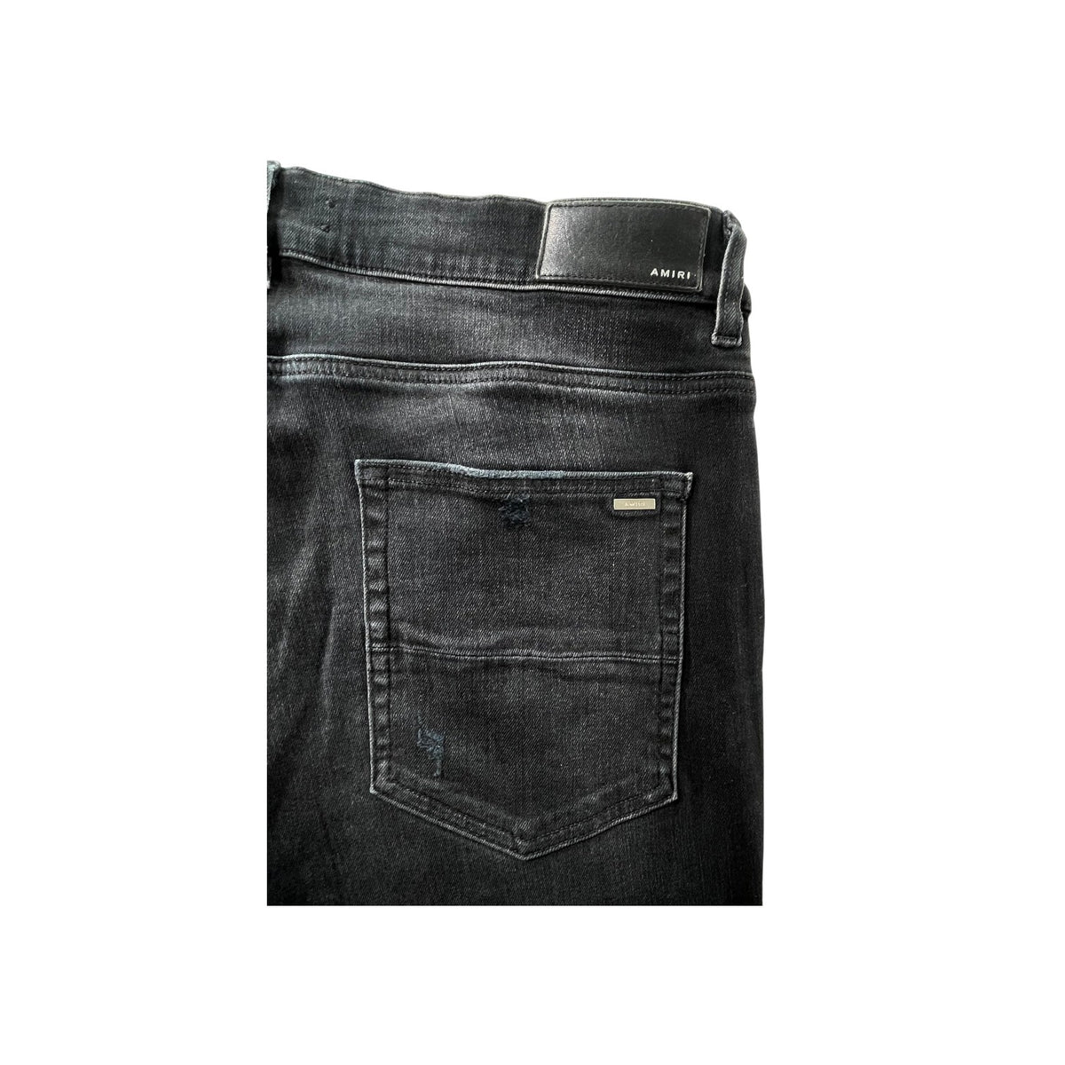 Amiri Paisley Flames Black Wash & Blue Jeans