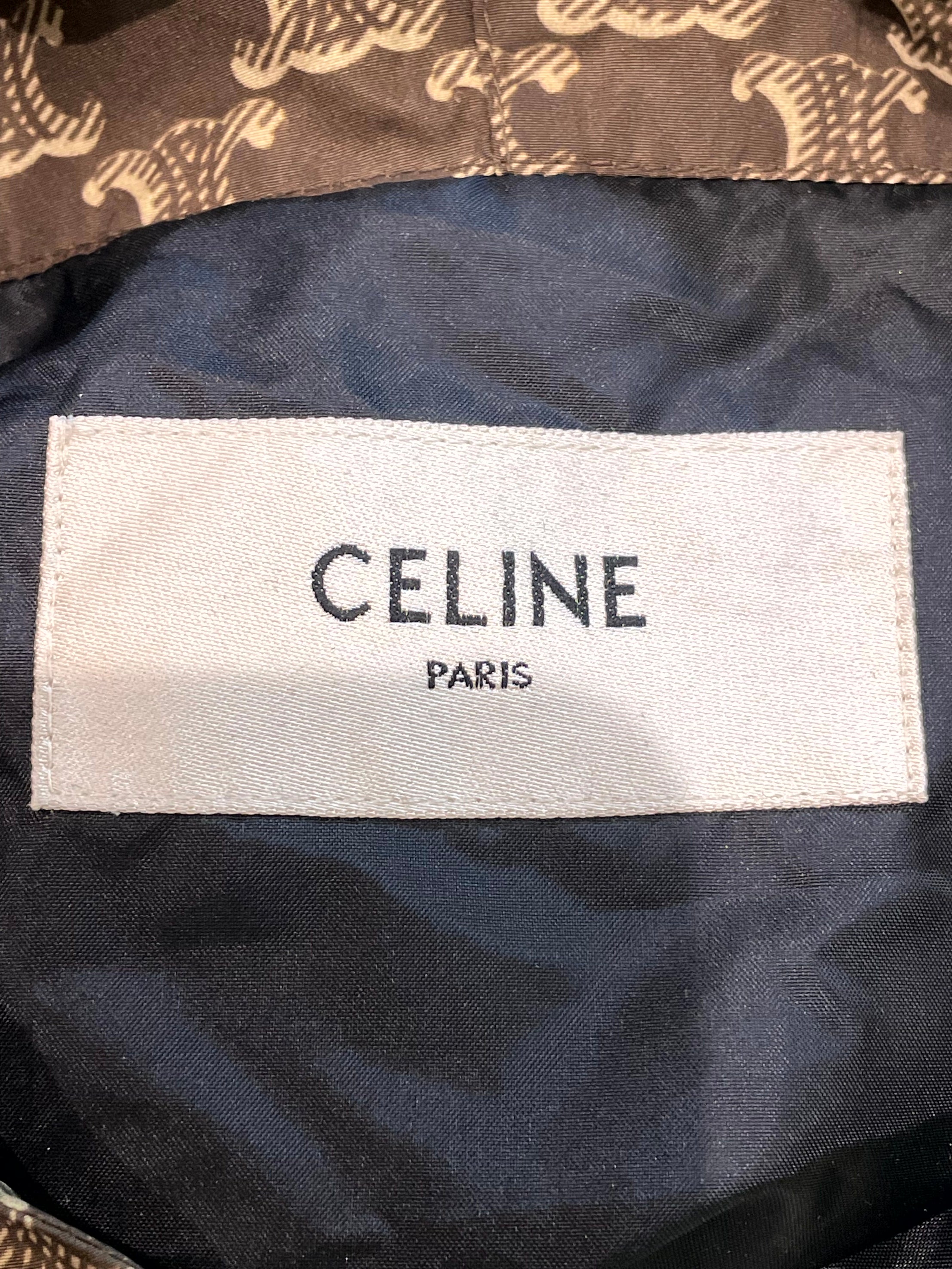 Celine Track Monogram Brown Zip Up Jacket