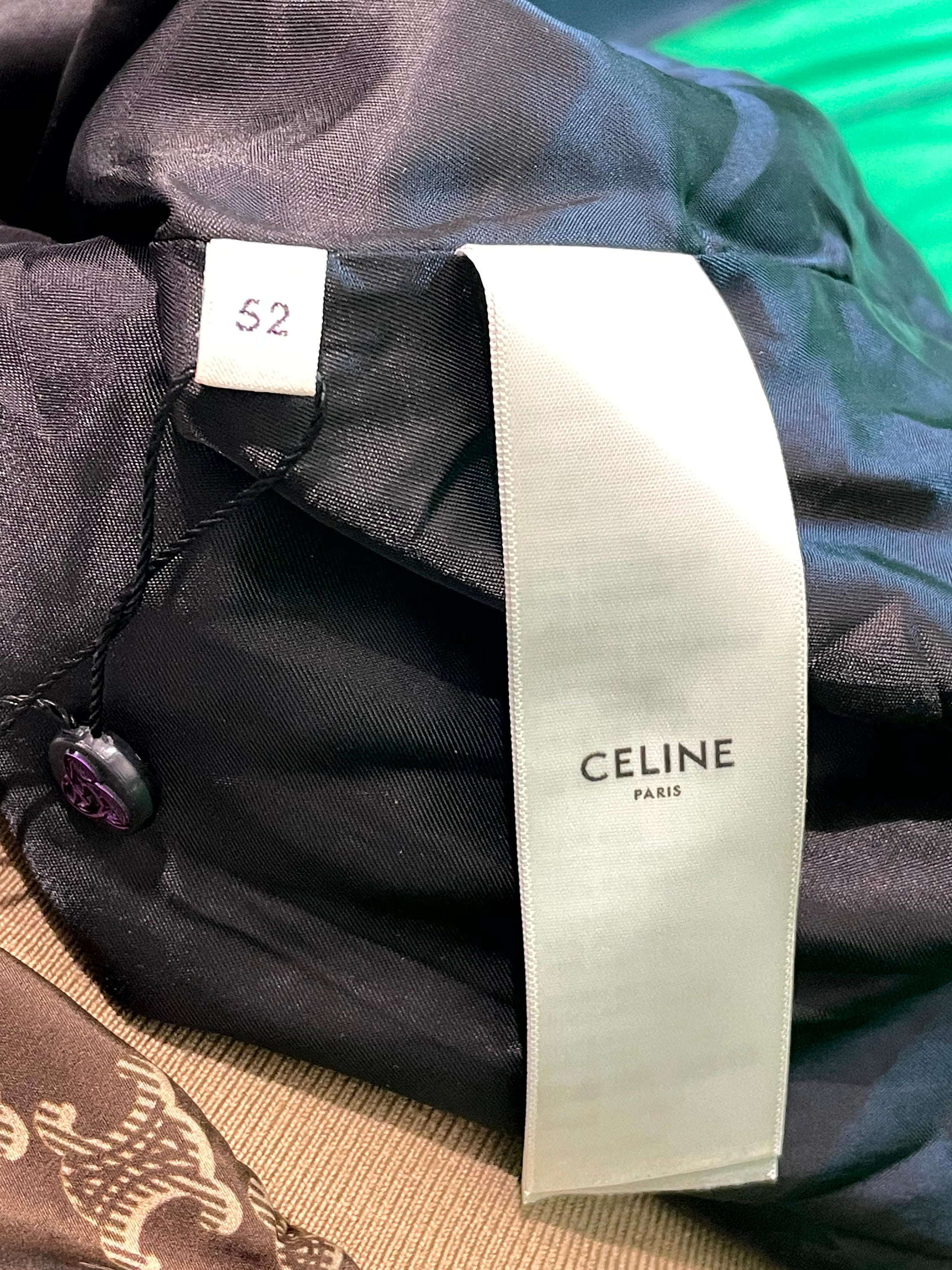 Celine Track Monogram Brown Zip Up Jacket