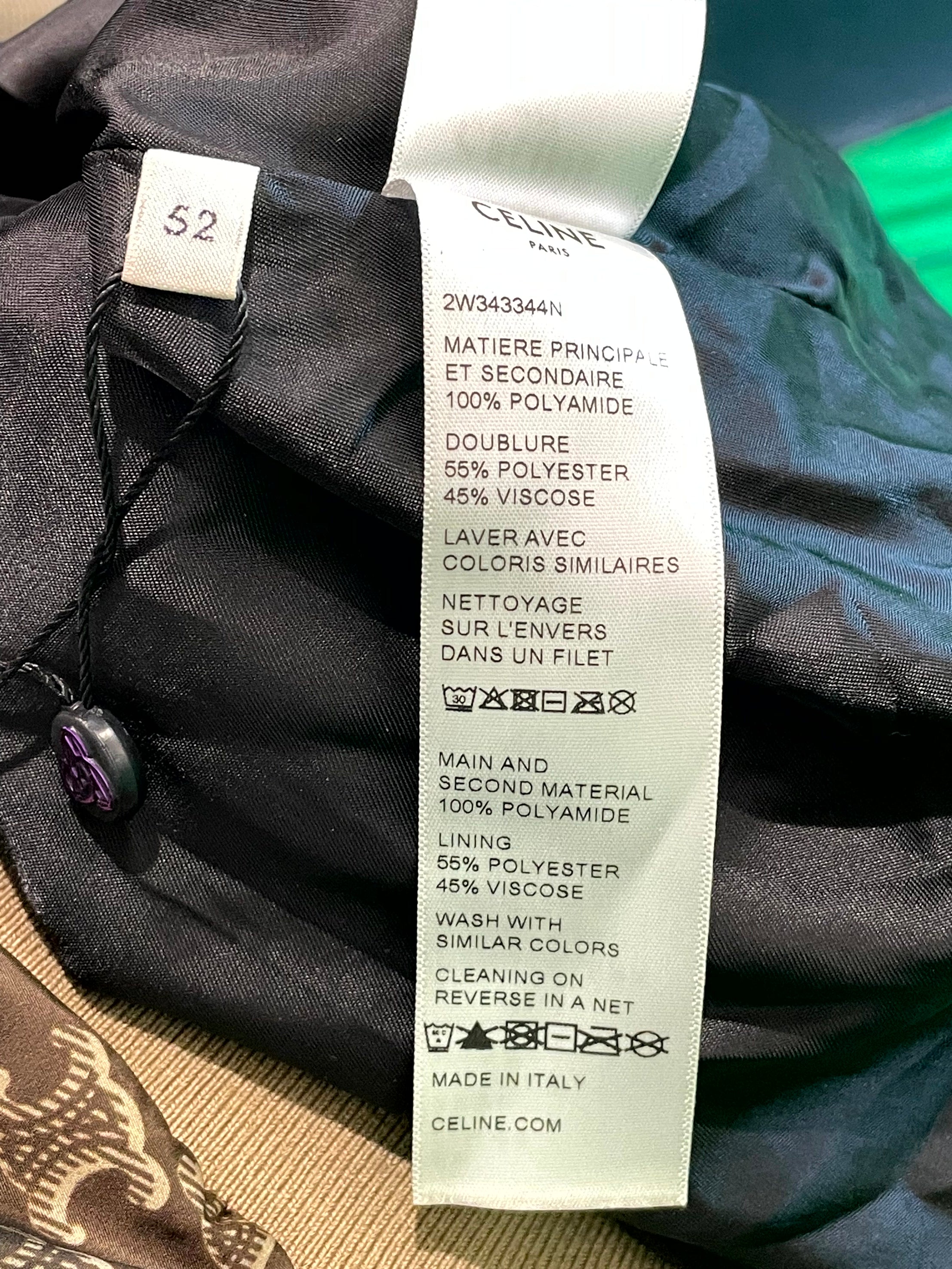 Celine Track Monogram Brown Zip Up Jacket