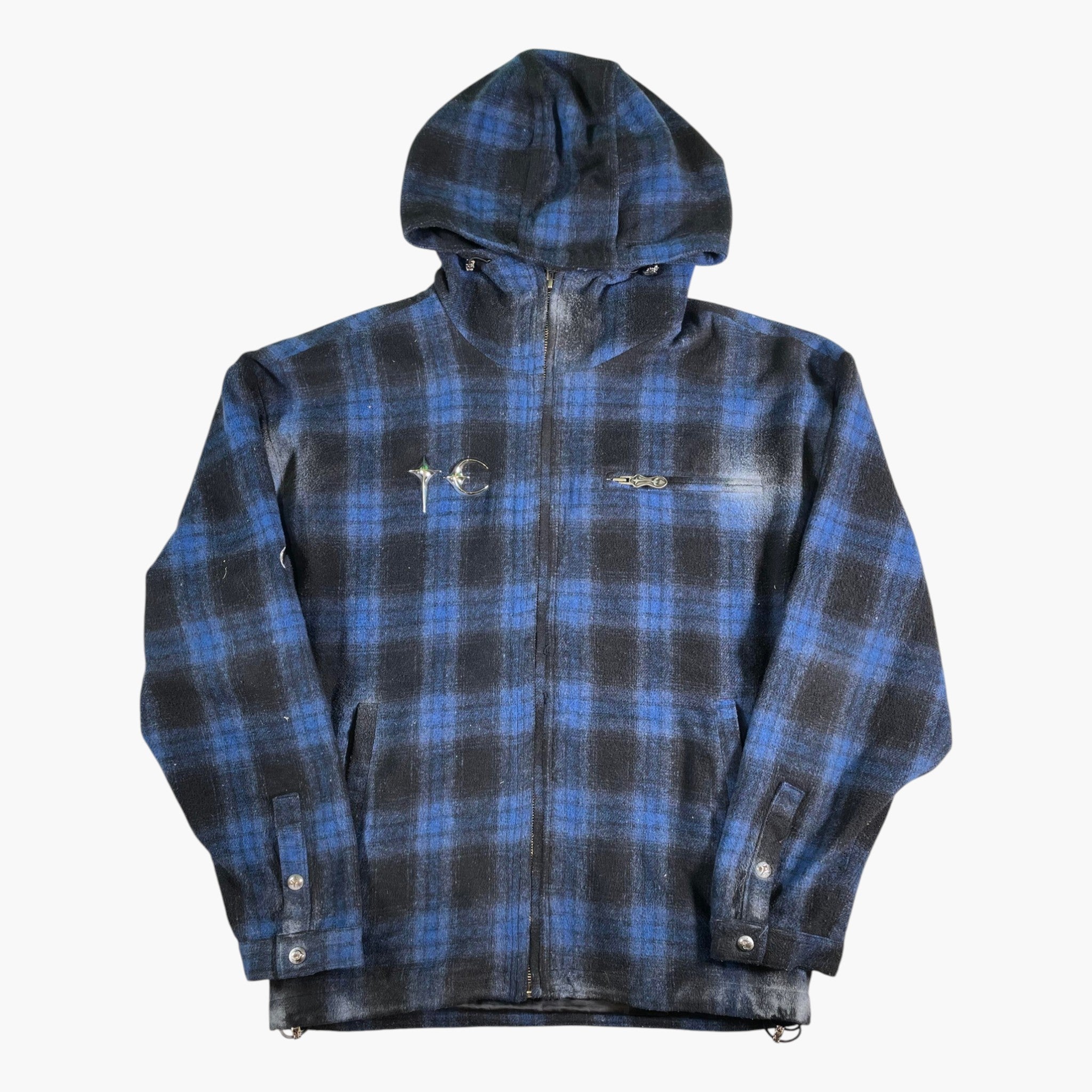 Thug Club Blue Plaid Dagger Jacket