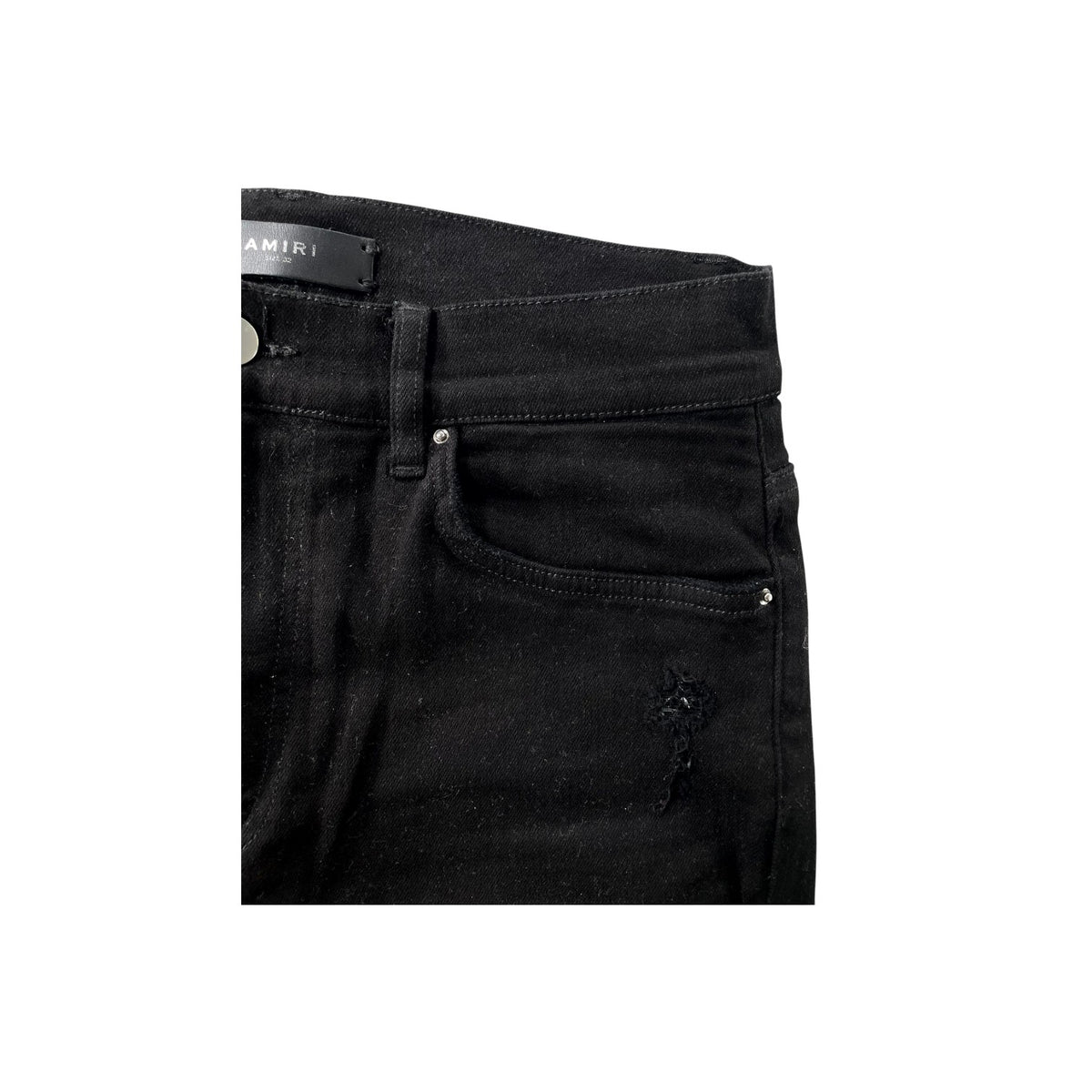Amiri Swarovski Crystal Thrasher Black Jeans