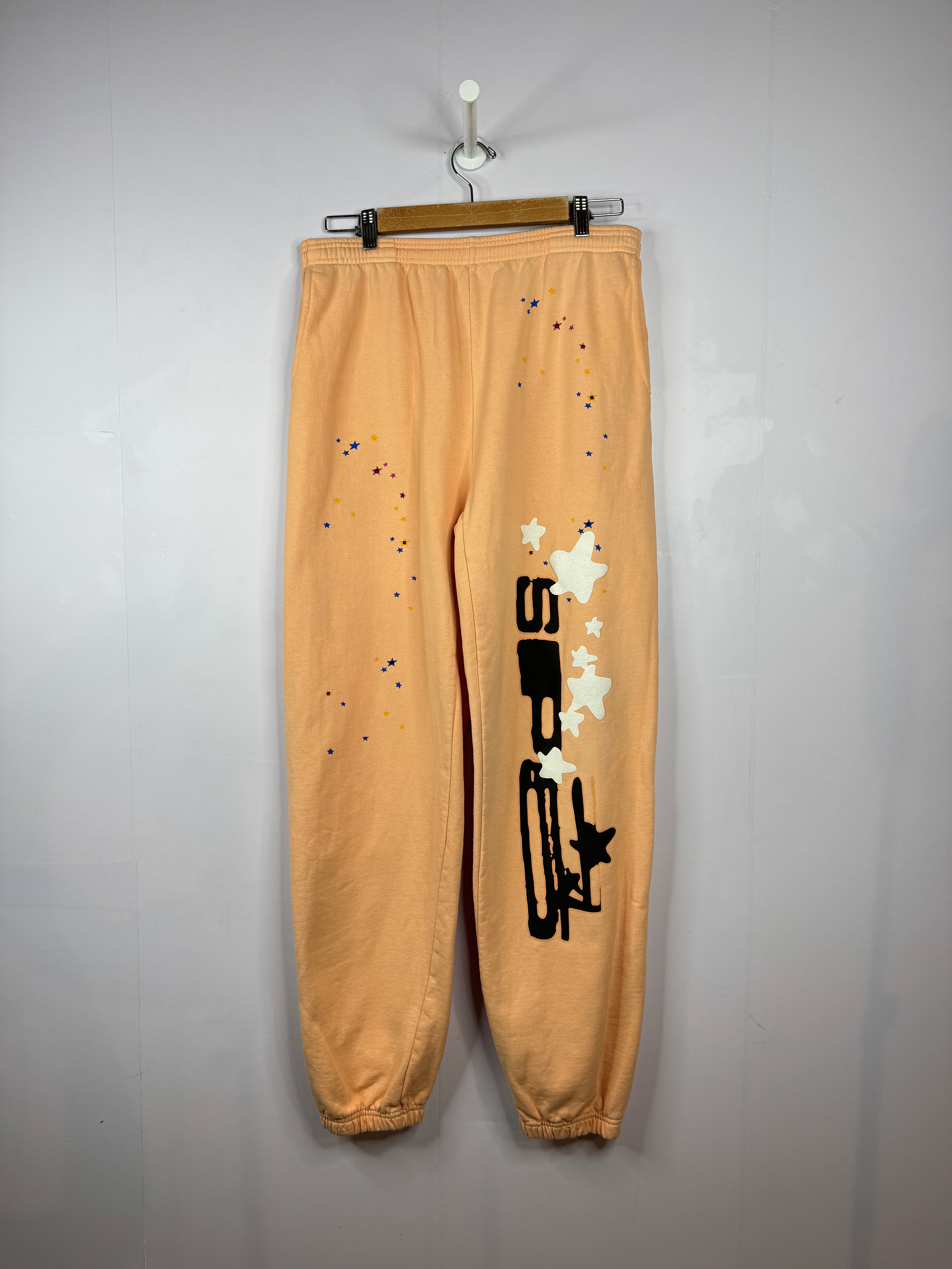 Sp5der Logo Peach Sweatsuit