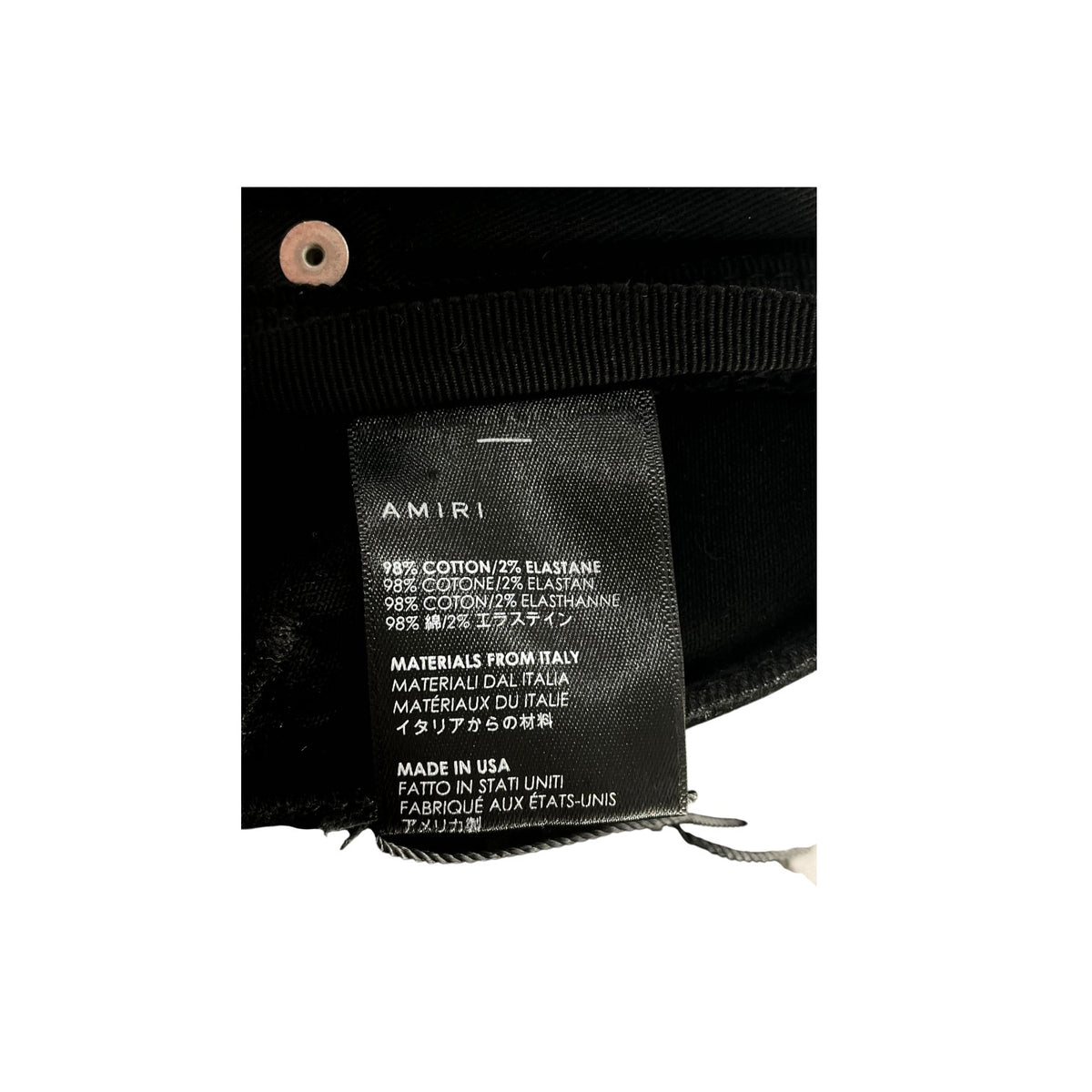 Amiri Swarovski Crystal Thrasher Black Jeans