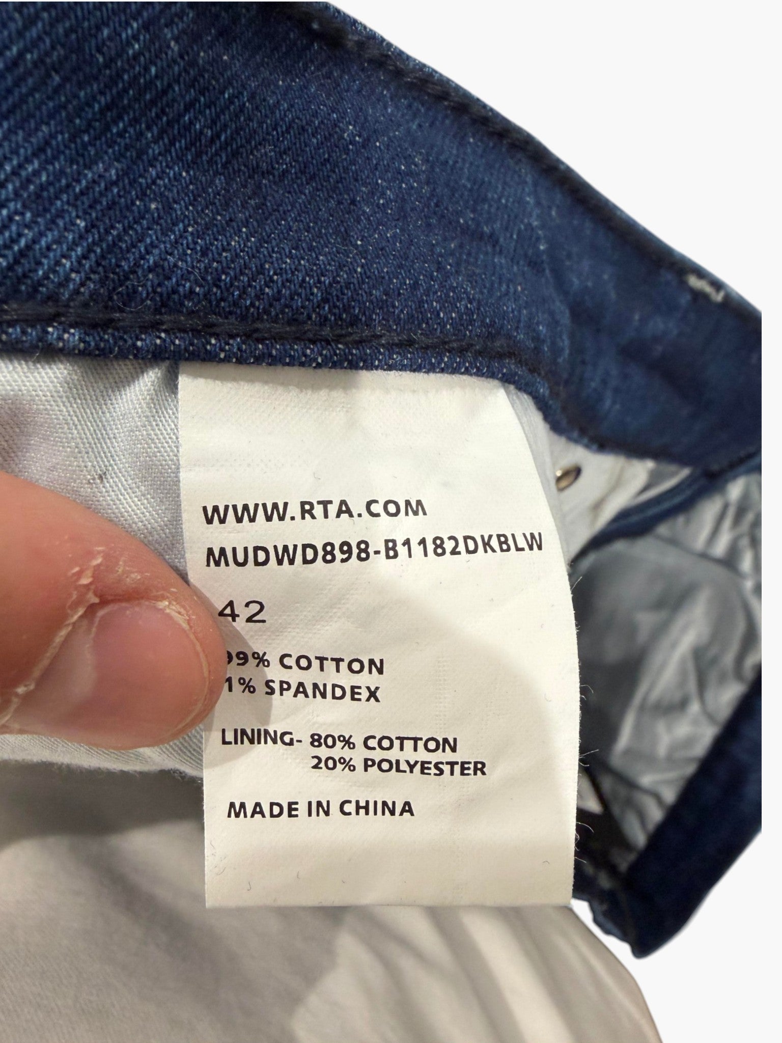 RTA Black & Blue Jeans