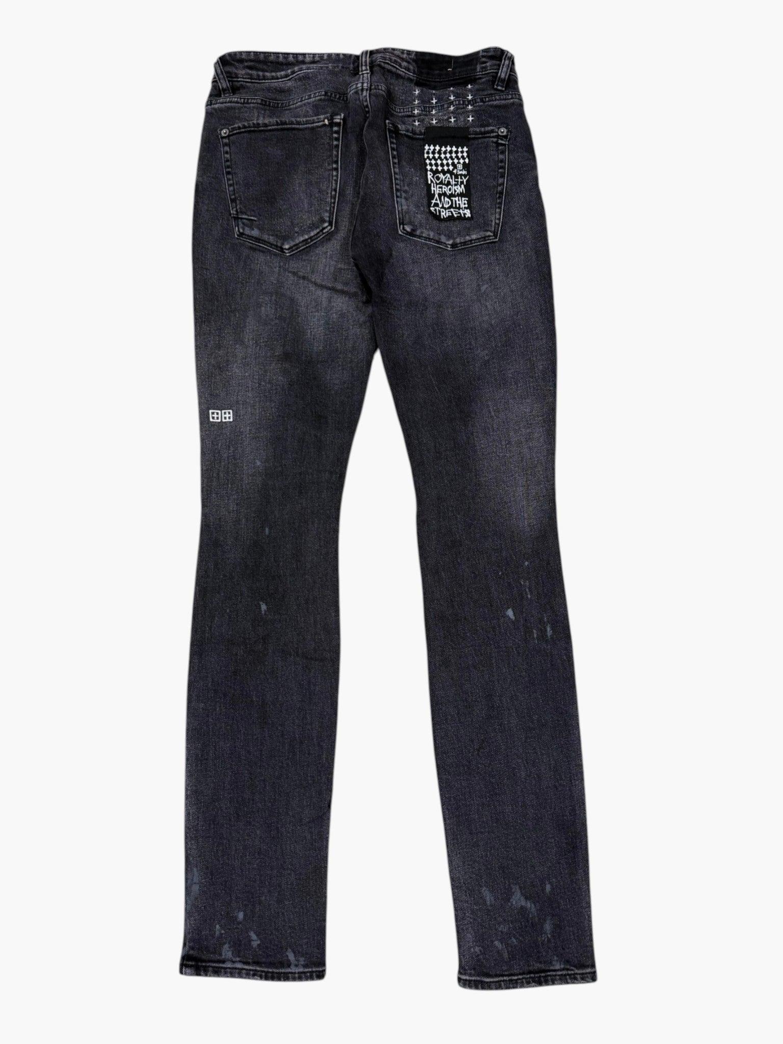 Ksubi Stitch Black Wash & White Jeans