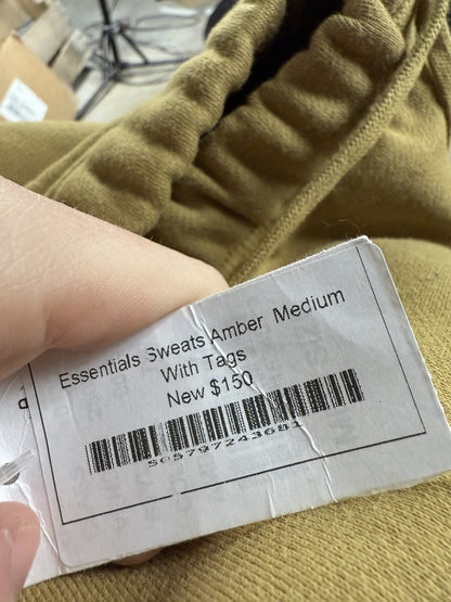 Essentials Sweats Amber New With Tags Medium