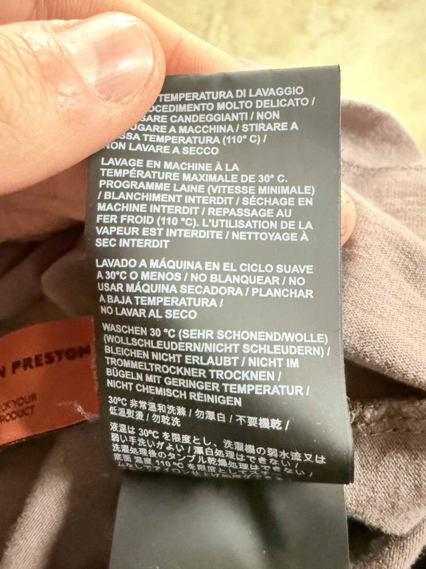 Heron Preston Swan Tee Taupe Used Large