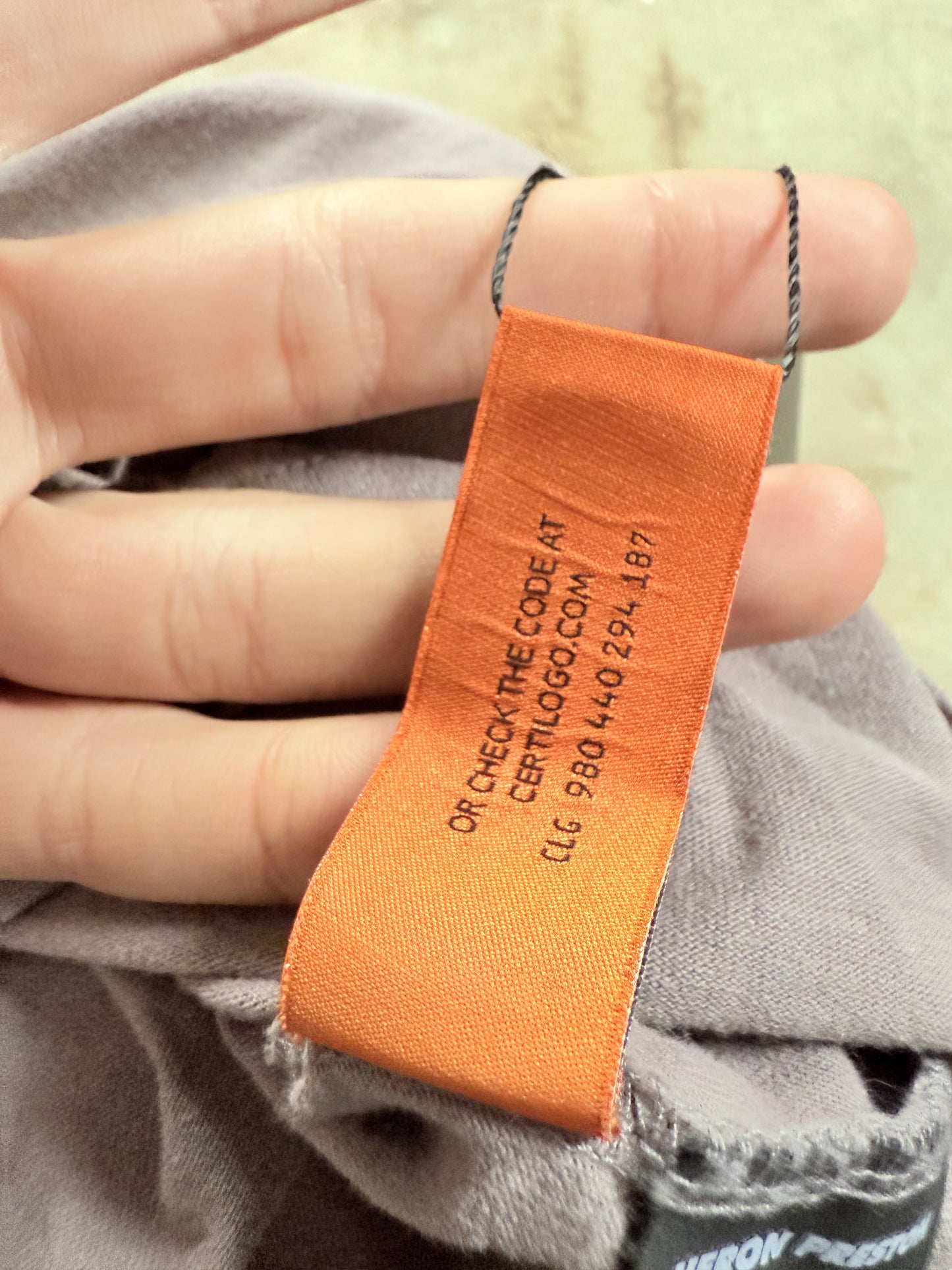 Heron Preston Swan Tee Taupe Used Large