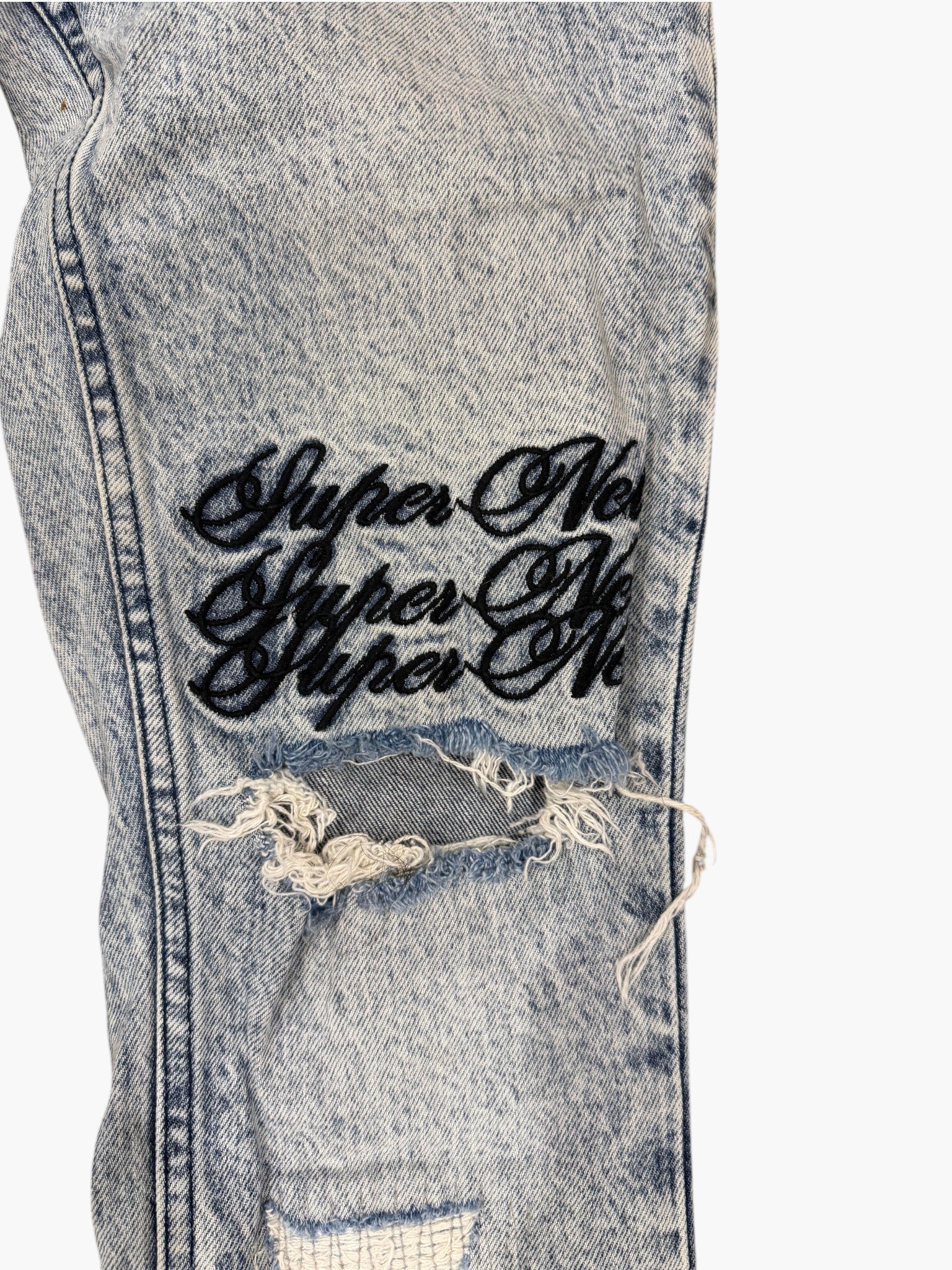 Ksubi Rose Outline Stone Wash Jeans