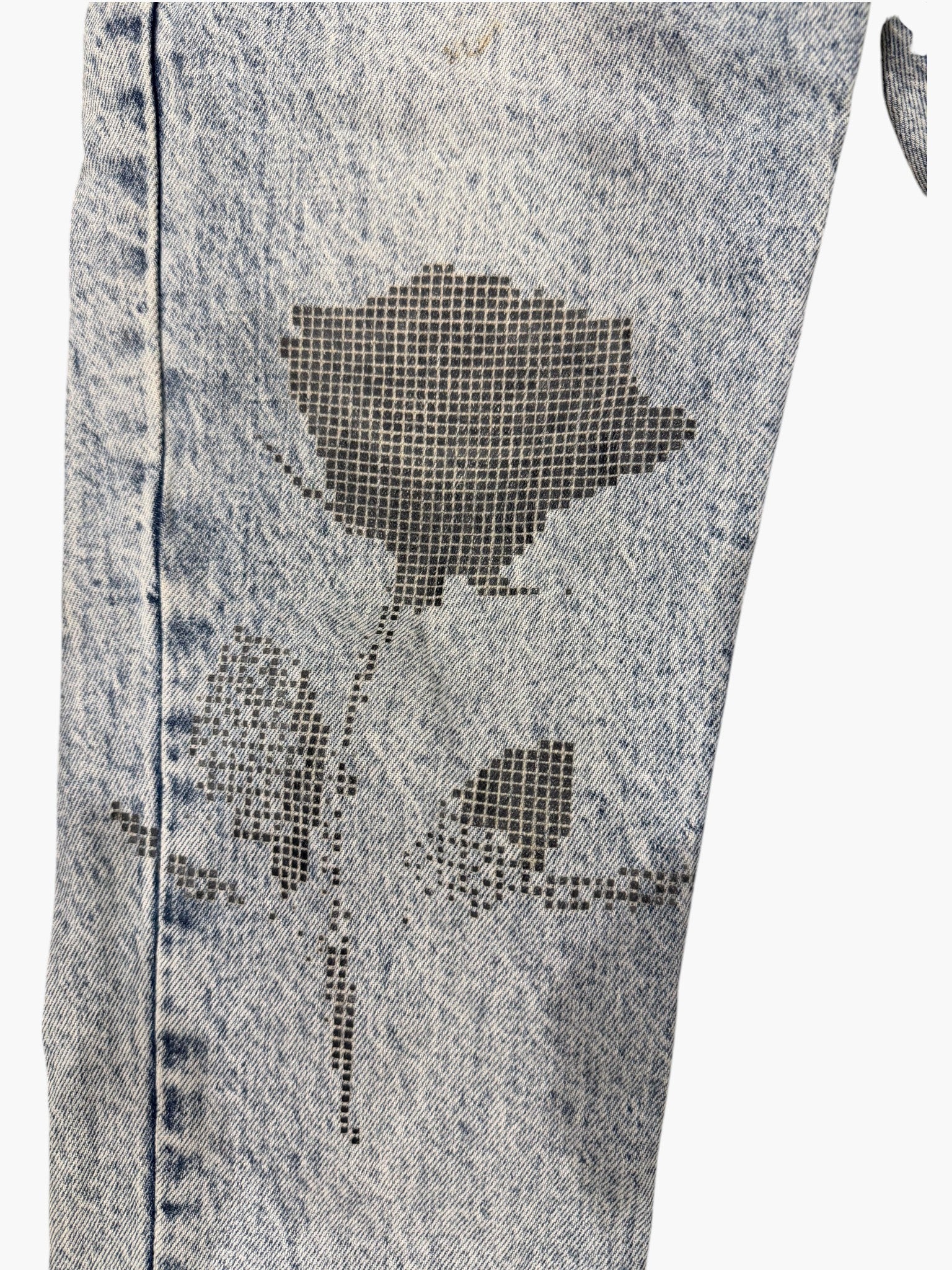Ksubi Rose Outline Stone Wash Jeans