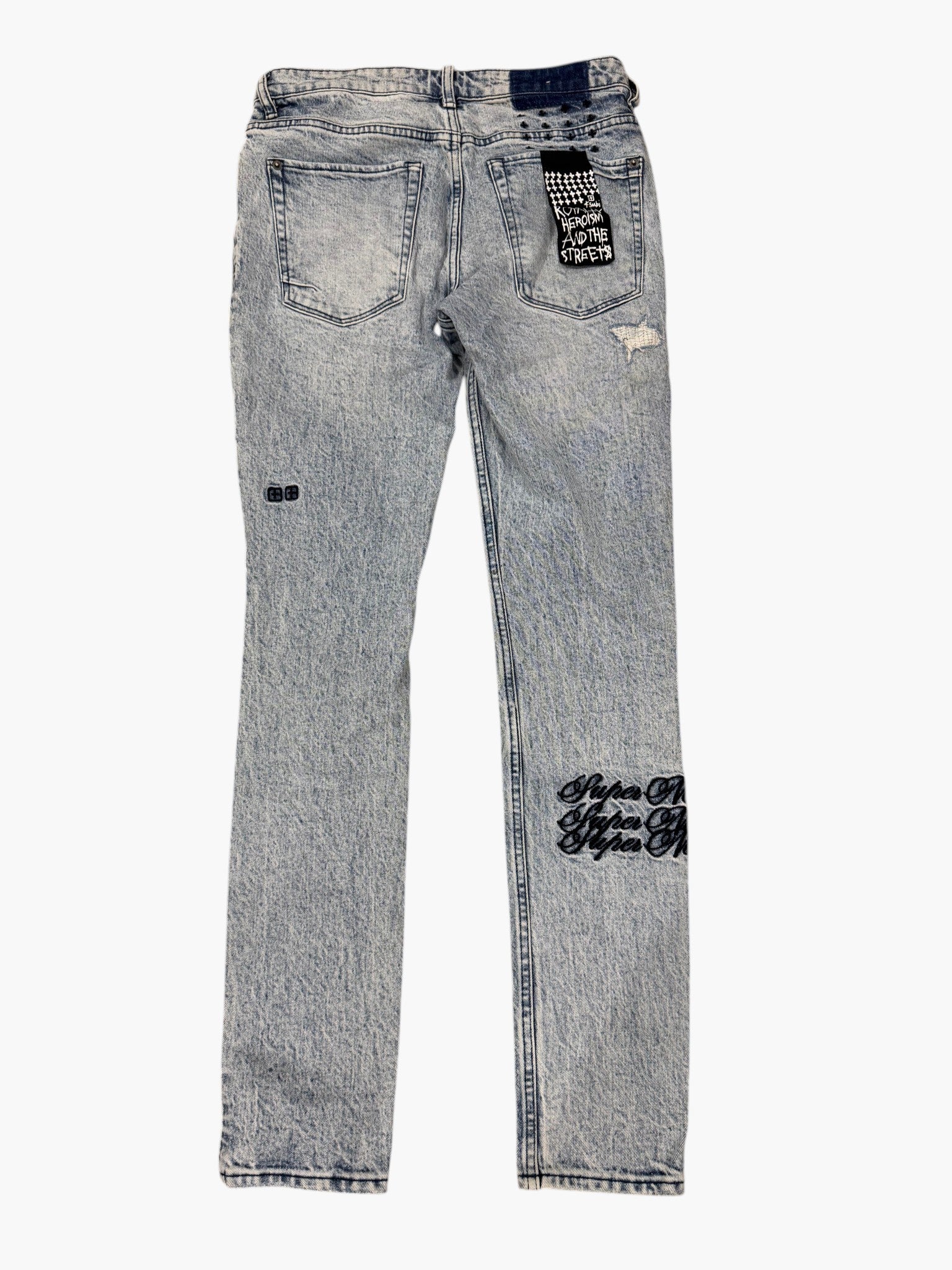 Ksubi Rose Outline Stone Wash Jeans