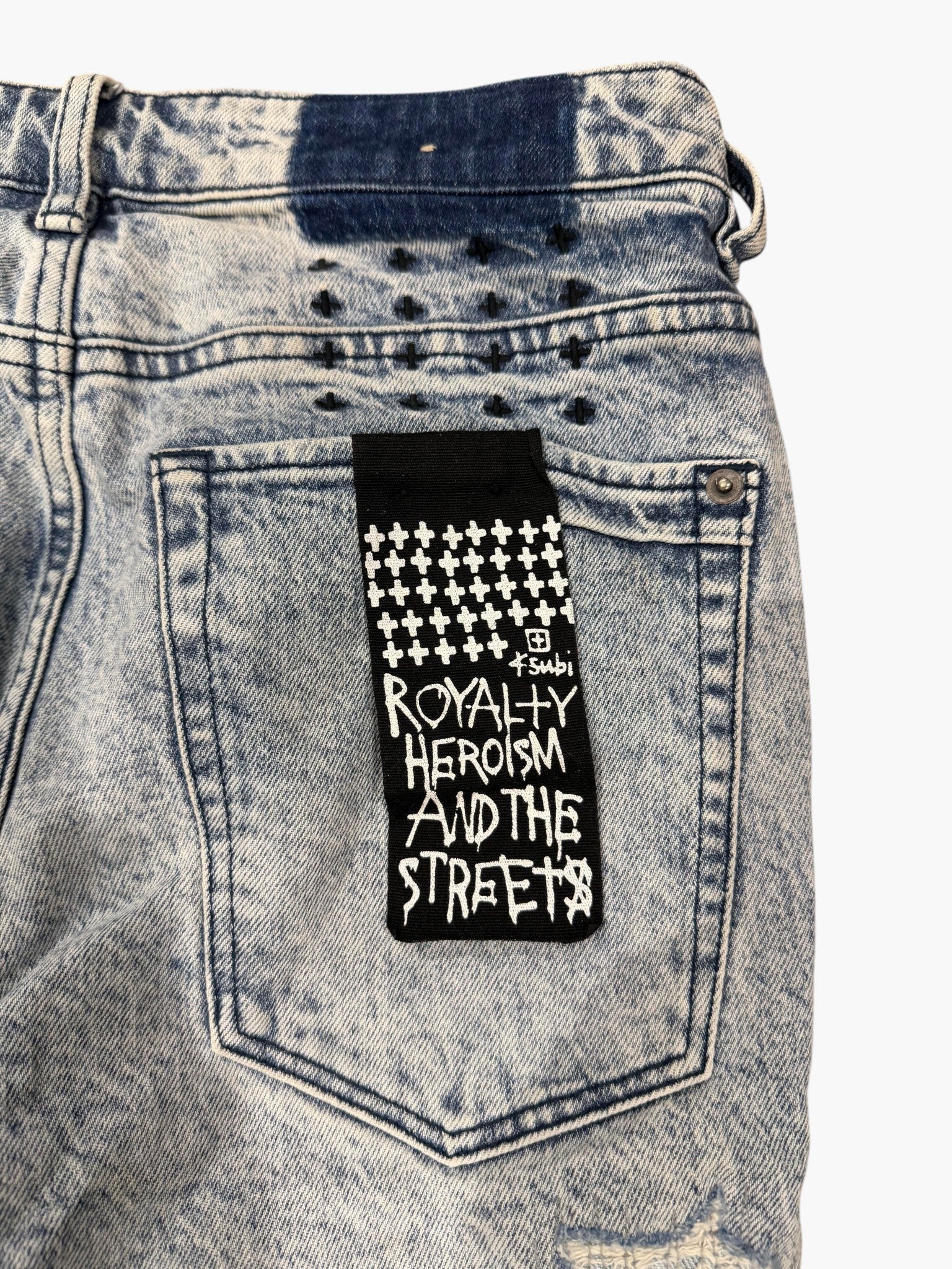 Ksubi Rose Outline Stone Wash Jeans