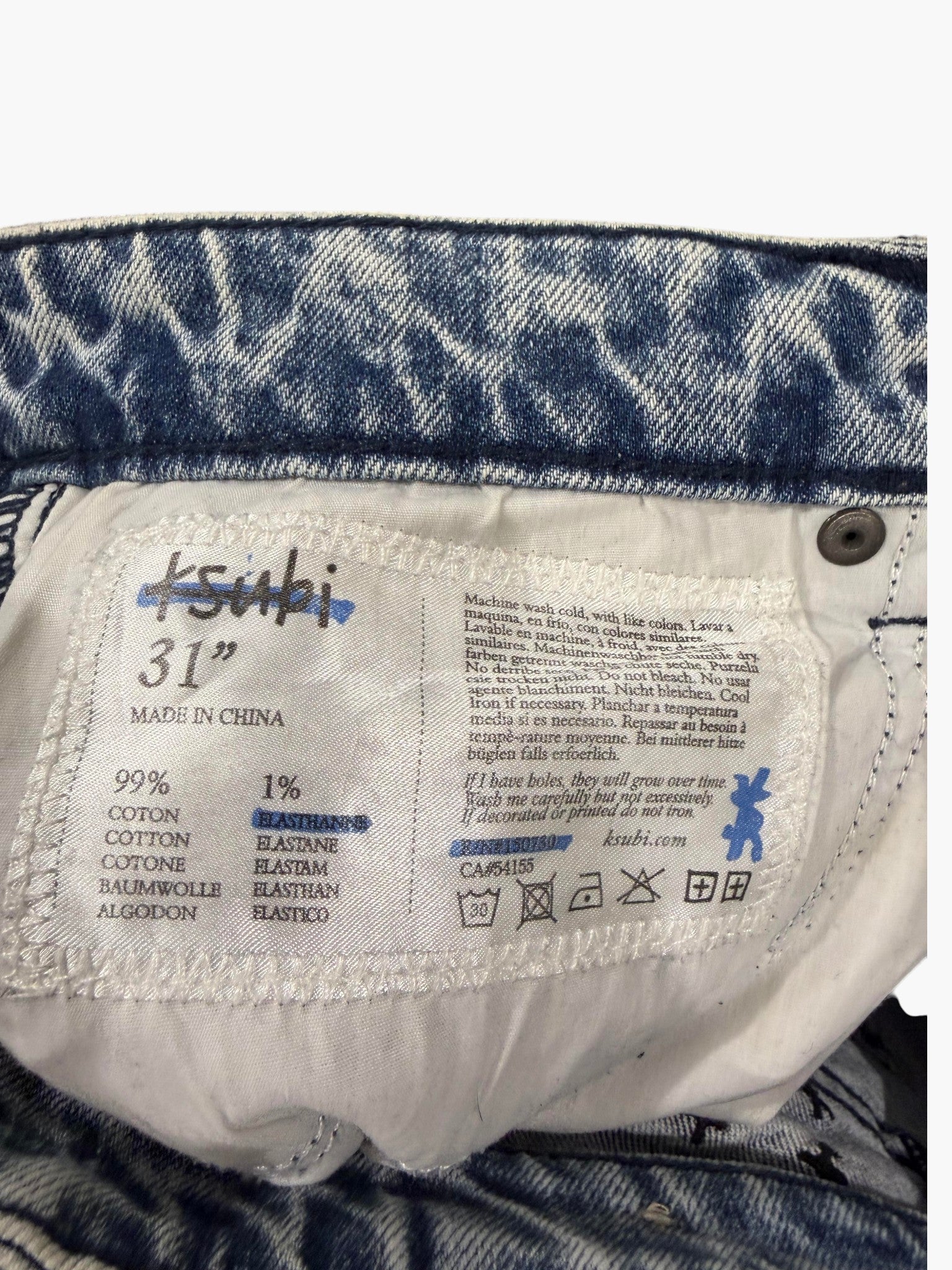 Ksubi Rose Outline Stone Wash Jeans