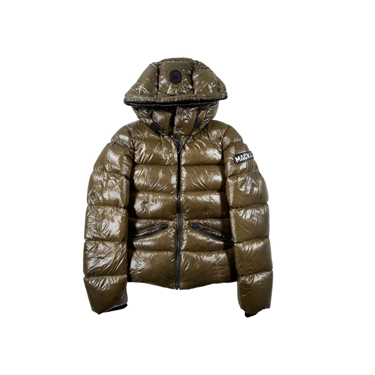 Mackage Shoulder Logo (Women's) Dark Green Puffer Jacket