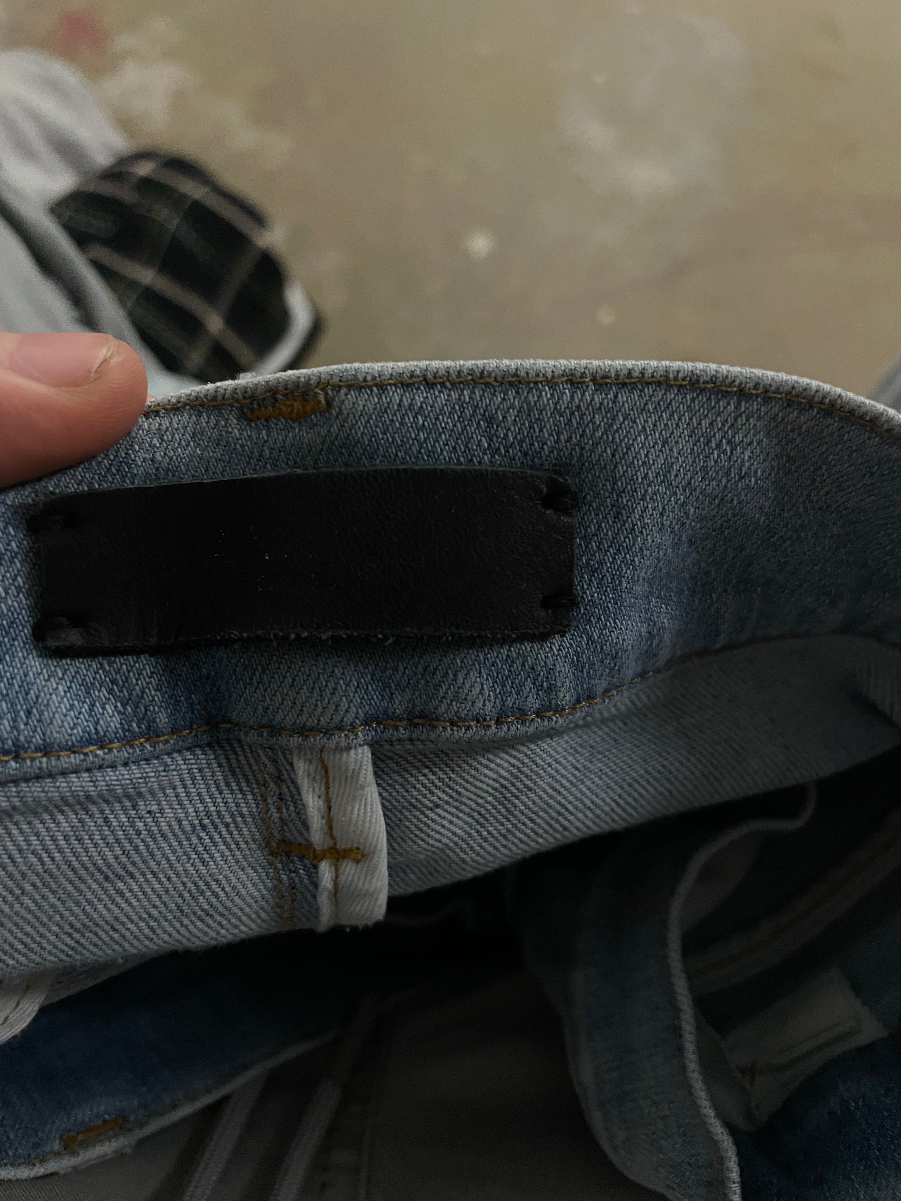 Amiri Jeans Light Wash Splatter Thrasher Used 34