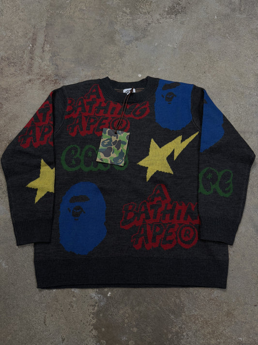 Bape Kids Crewneck New With Tags Size 6-8