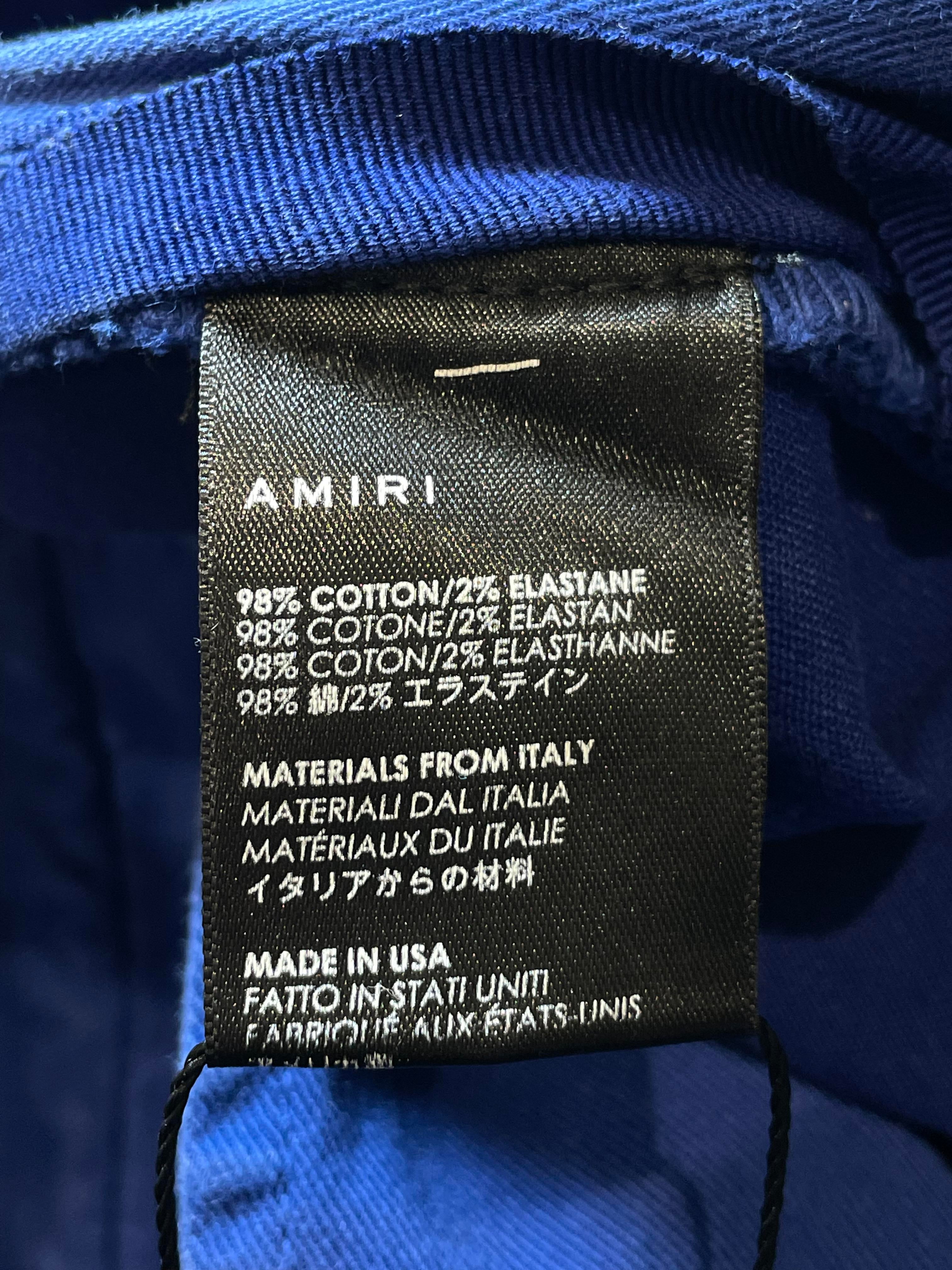 Amiri Stripe Blue & White Cargo Pants