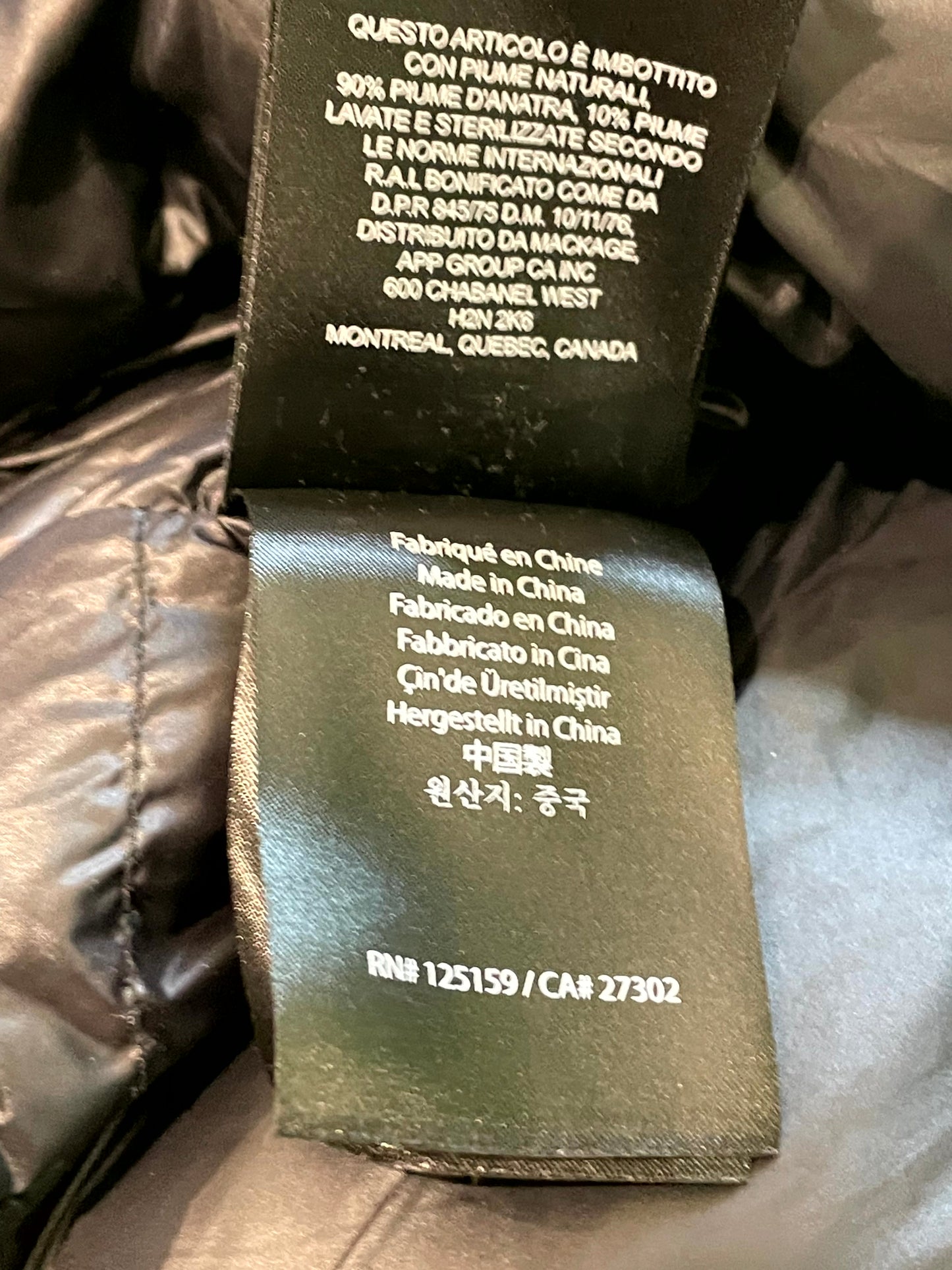 Mackage Puffer Sleeve Logo Black Jacket