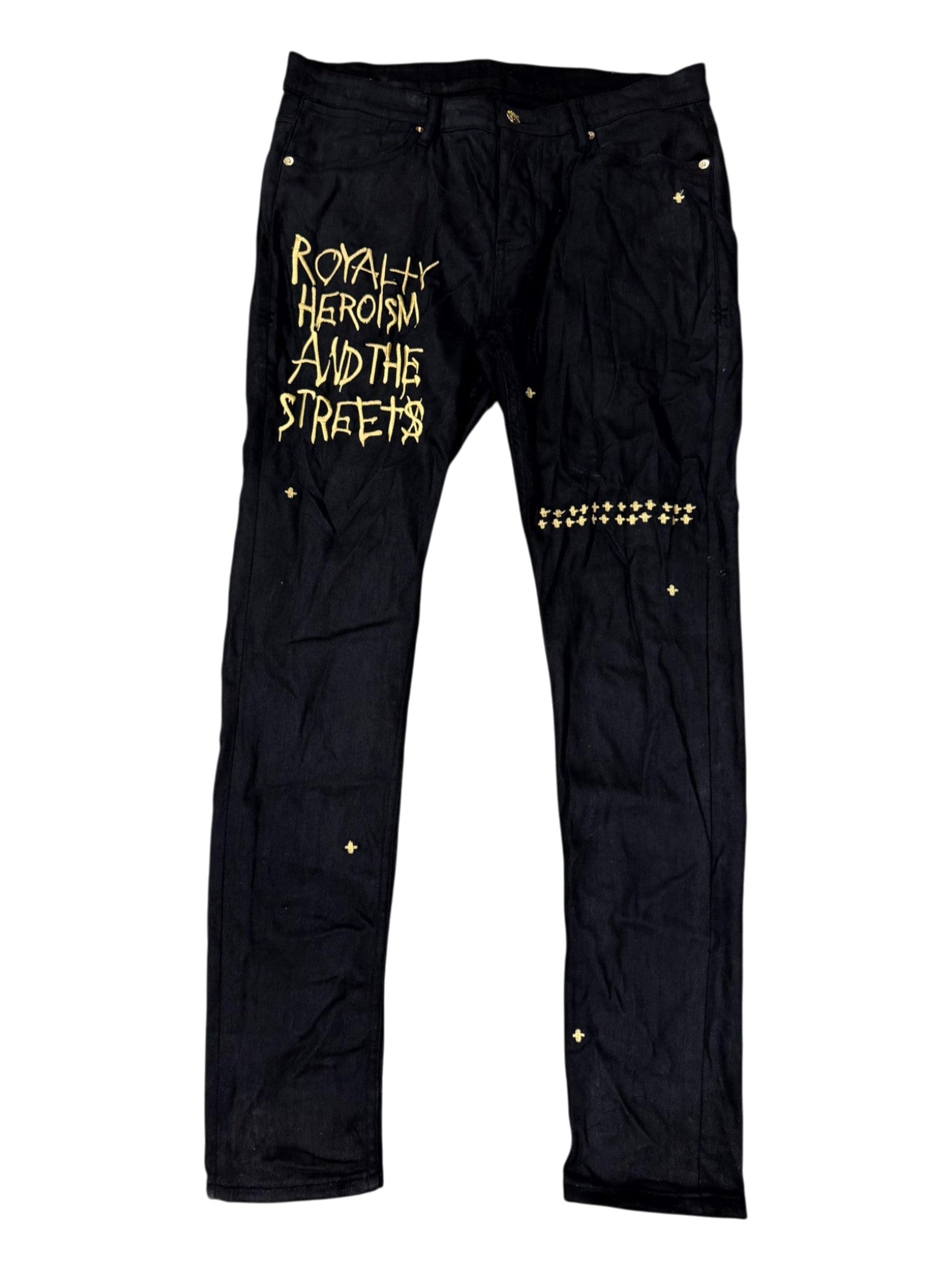 Ksubi Black & Gold Jeans