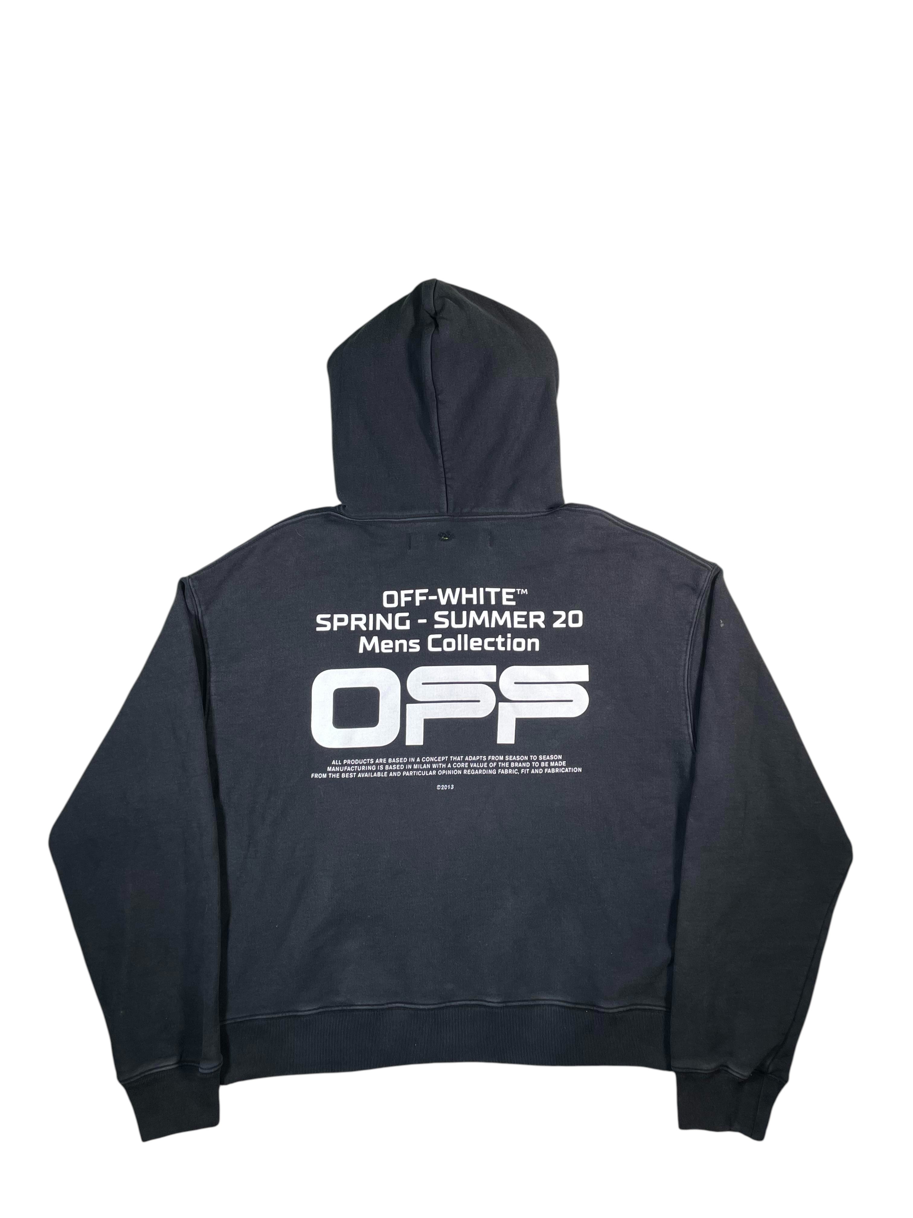 Off White Classic Logo Black Hoodie