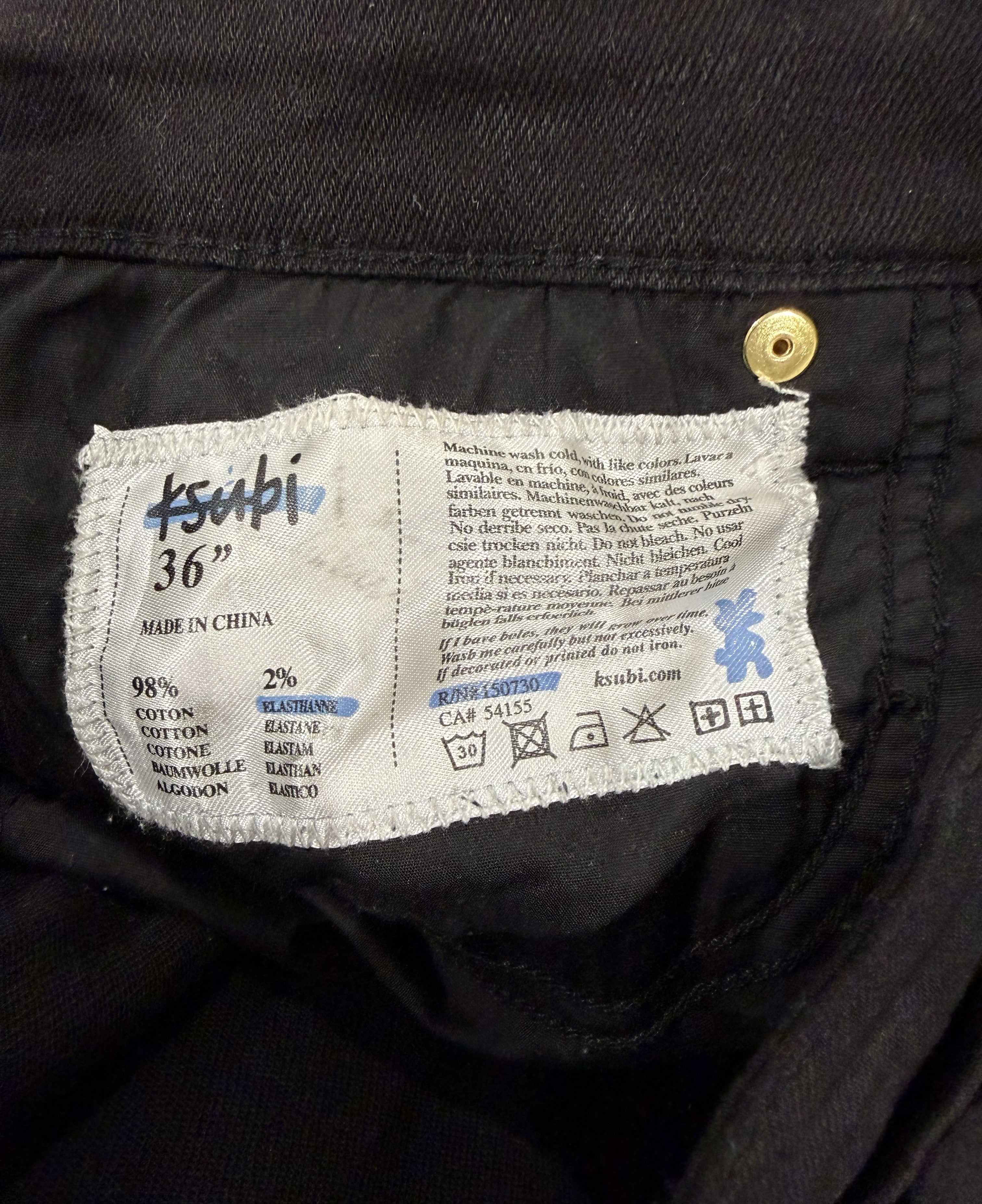 Ksubi Black & Gold Jeans