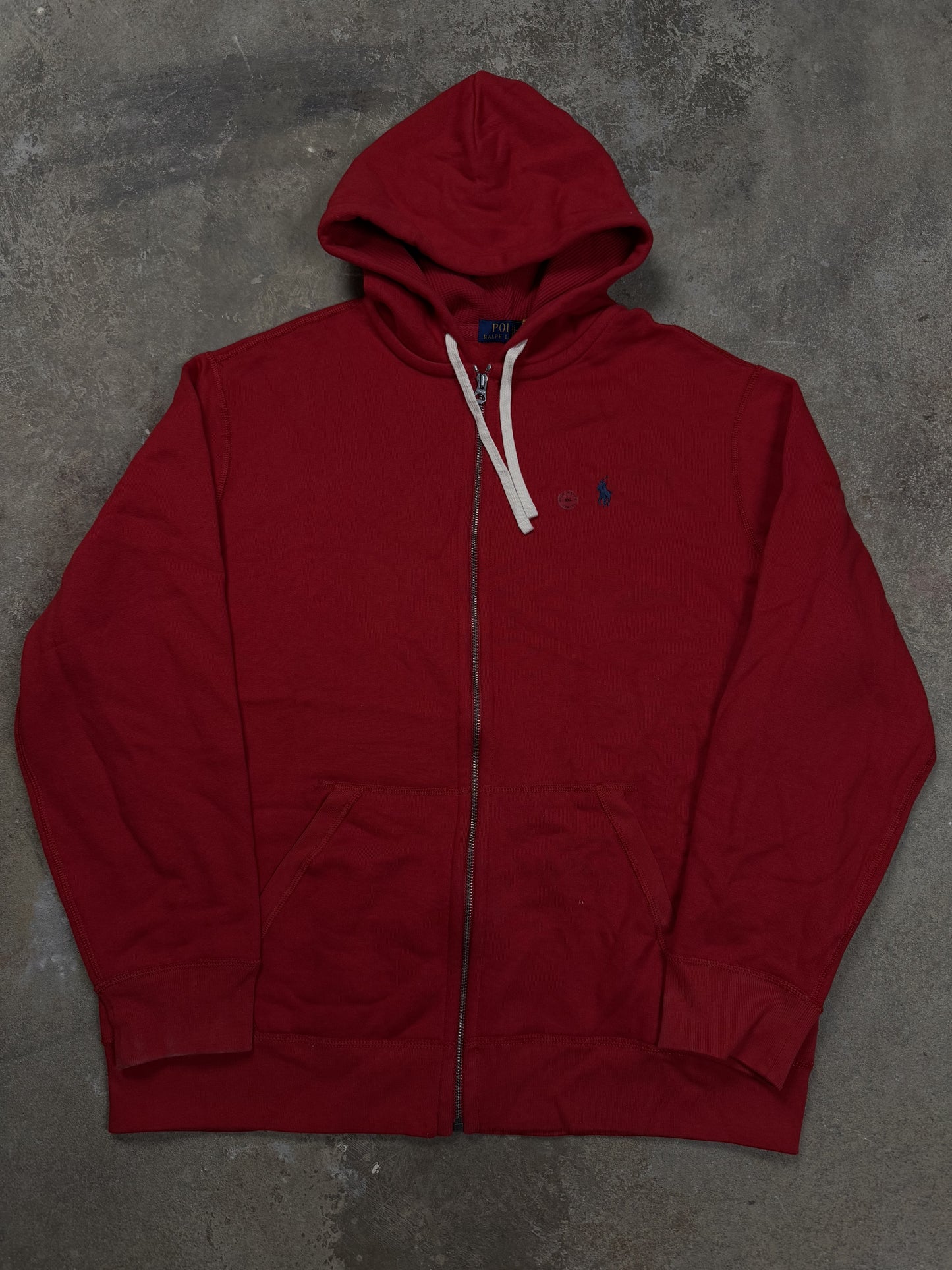 Polo Zip Up Red Navy New With Tags XXL