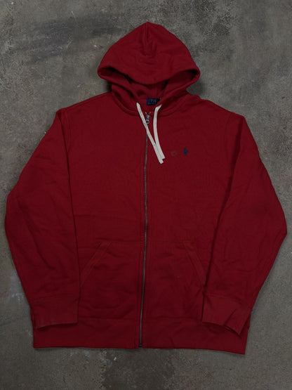Polo Zip Up Red Navy New With Tags XXL