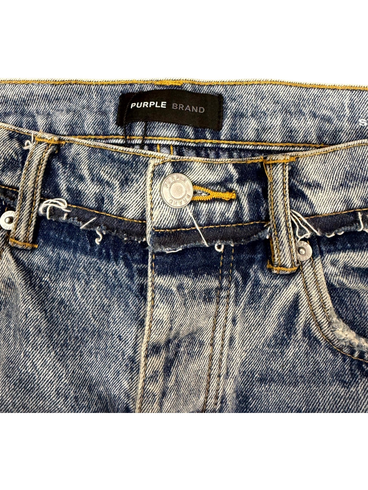 Purple Brand Reworked Light Wash Jeans